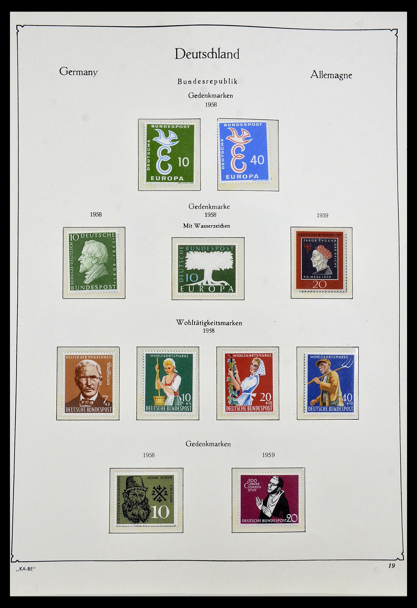 34192 018 - Postzegelverzameling 34192 Bundespost 1949-1975.