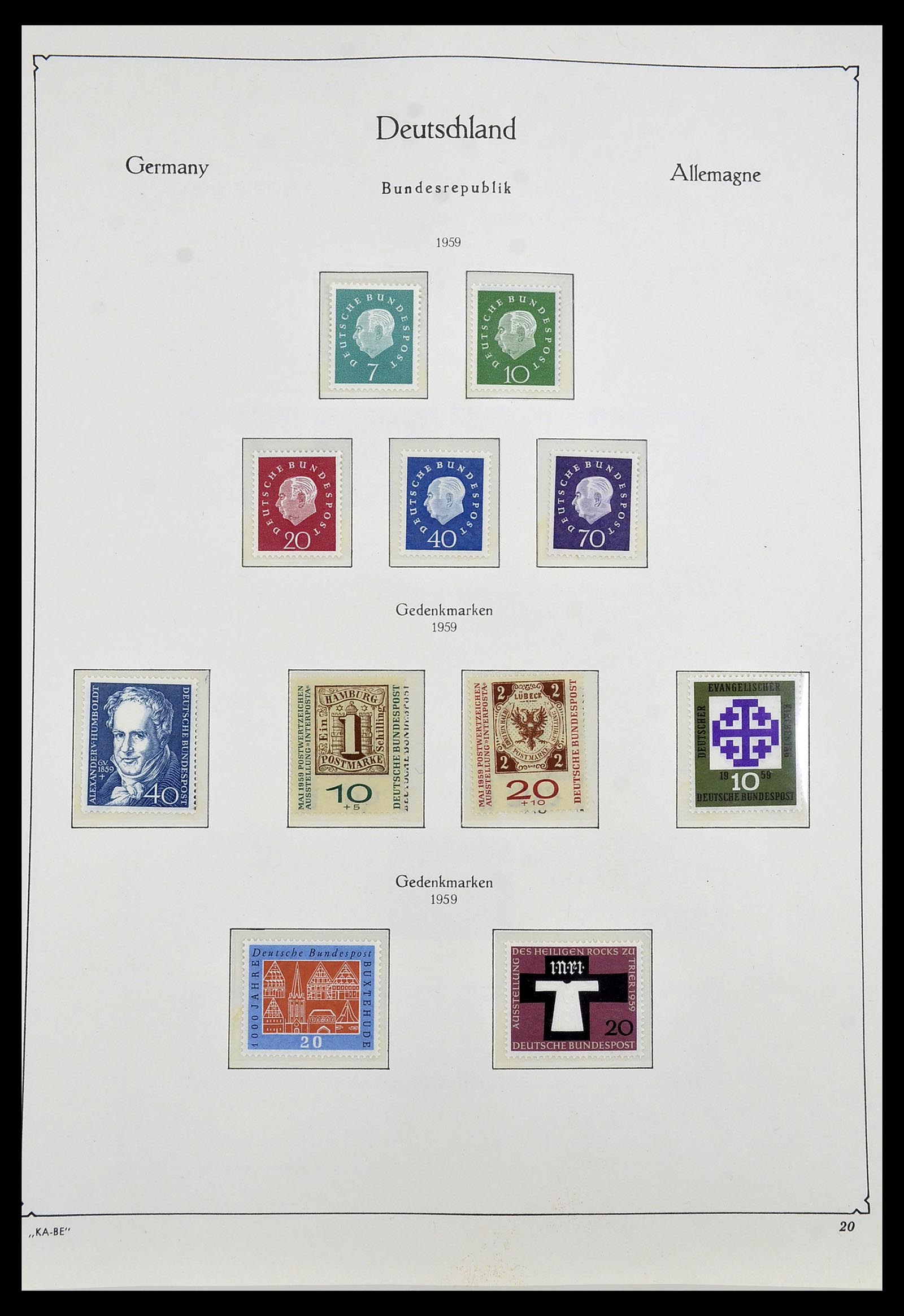 34192 019 - Postzegelverzameling 34192 Bundespost 1949-1975.