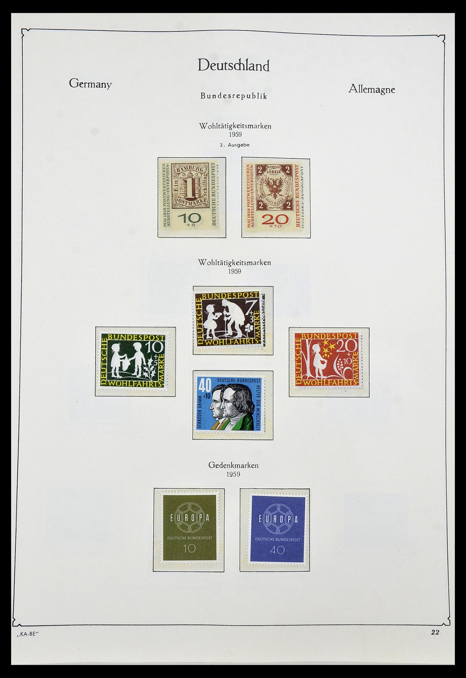 34192 021 - Postzegelverzameling 34192 Bundespost 1949-1975.