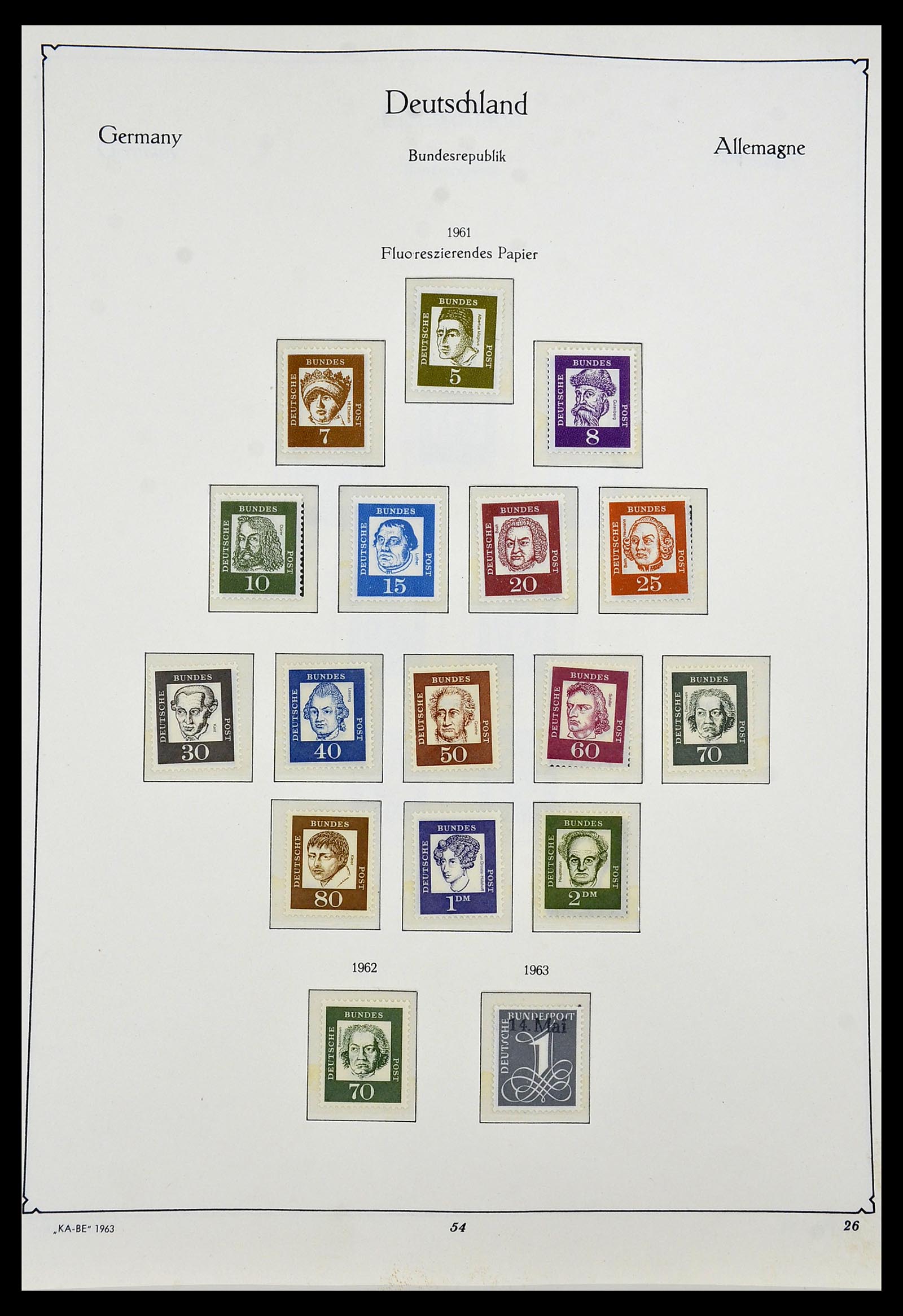 34192 025 - Stamp collection 34192 Bundespost 1949-1975.