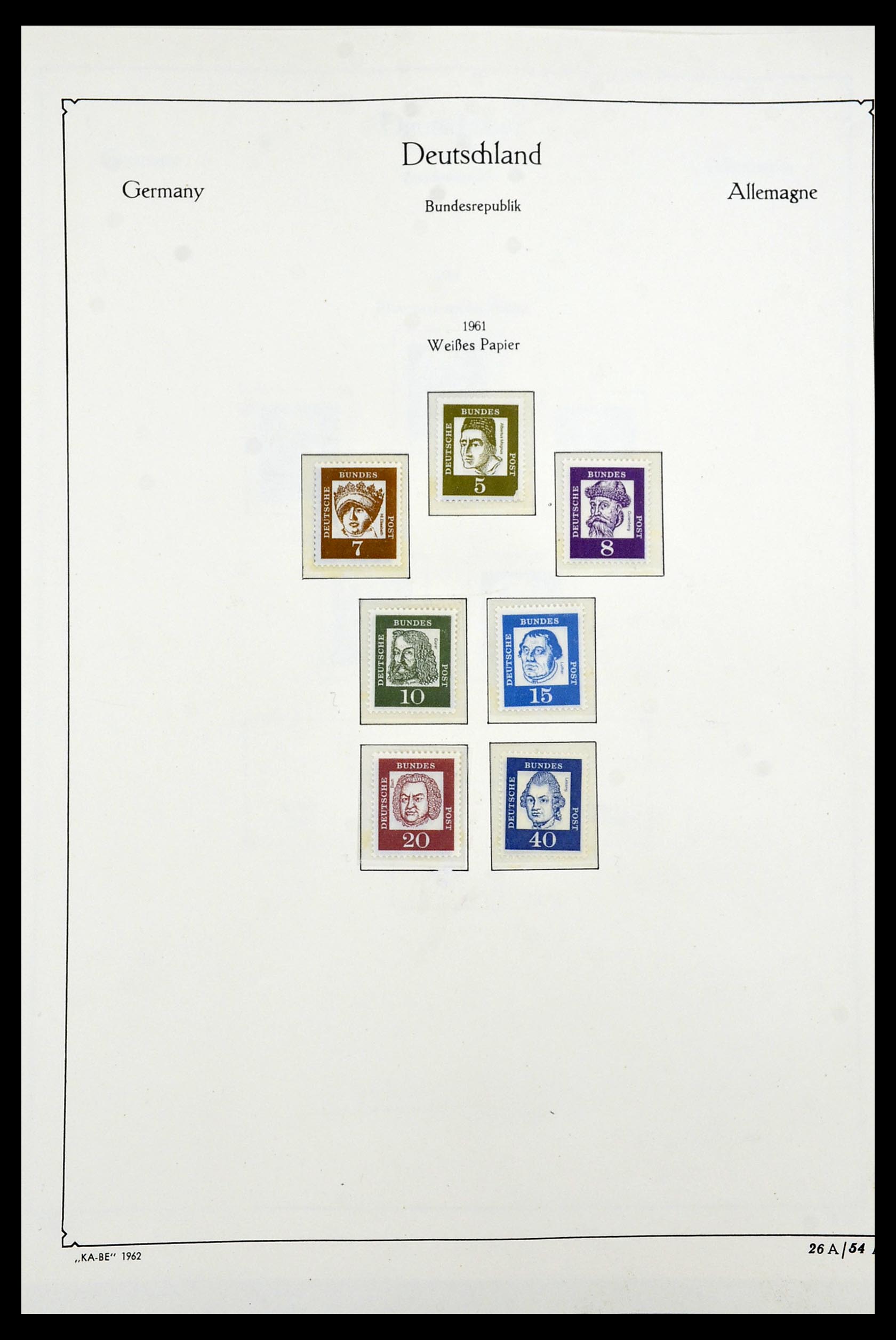34192 026 - Stamp collection 34192 Bundespost 1949-1975.