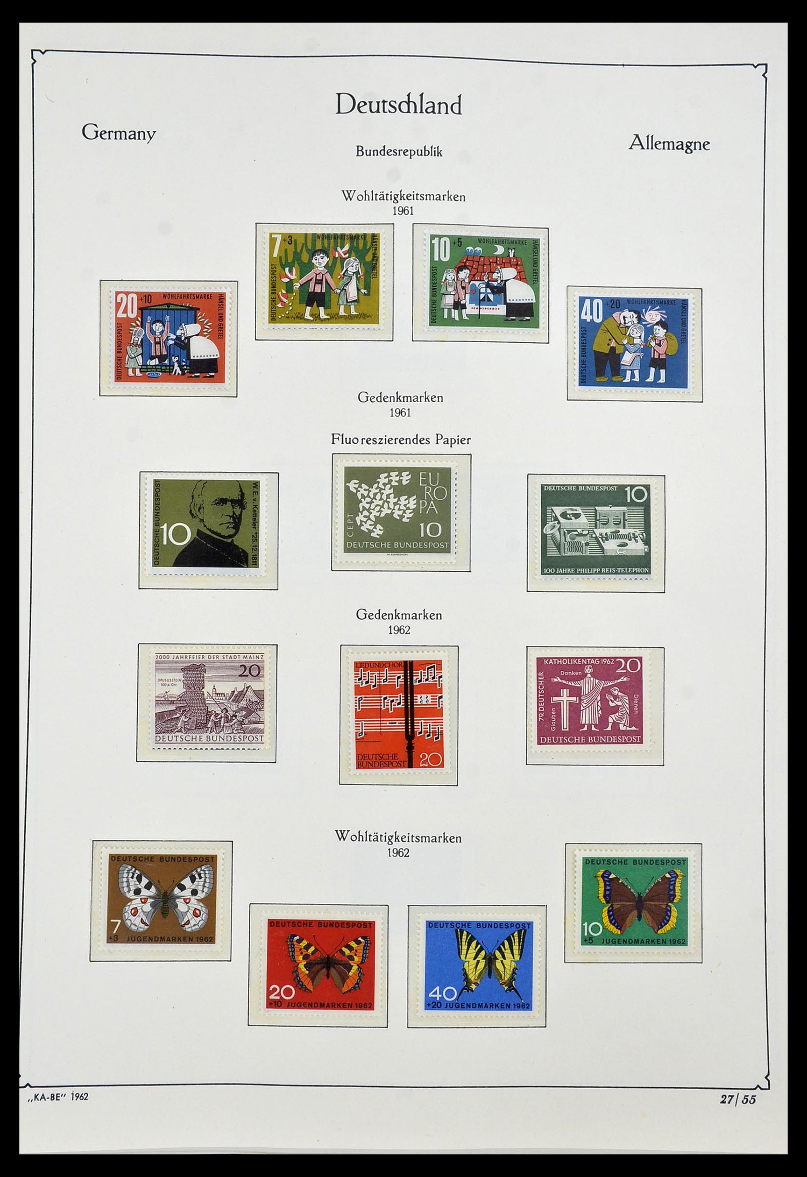 34192 027 - Stamp collection 34192 Bundespost 1949-1975.