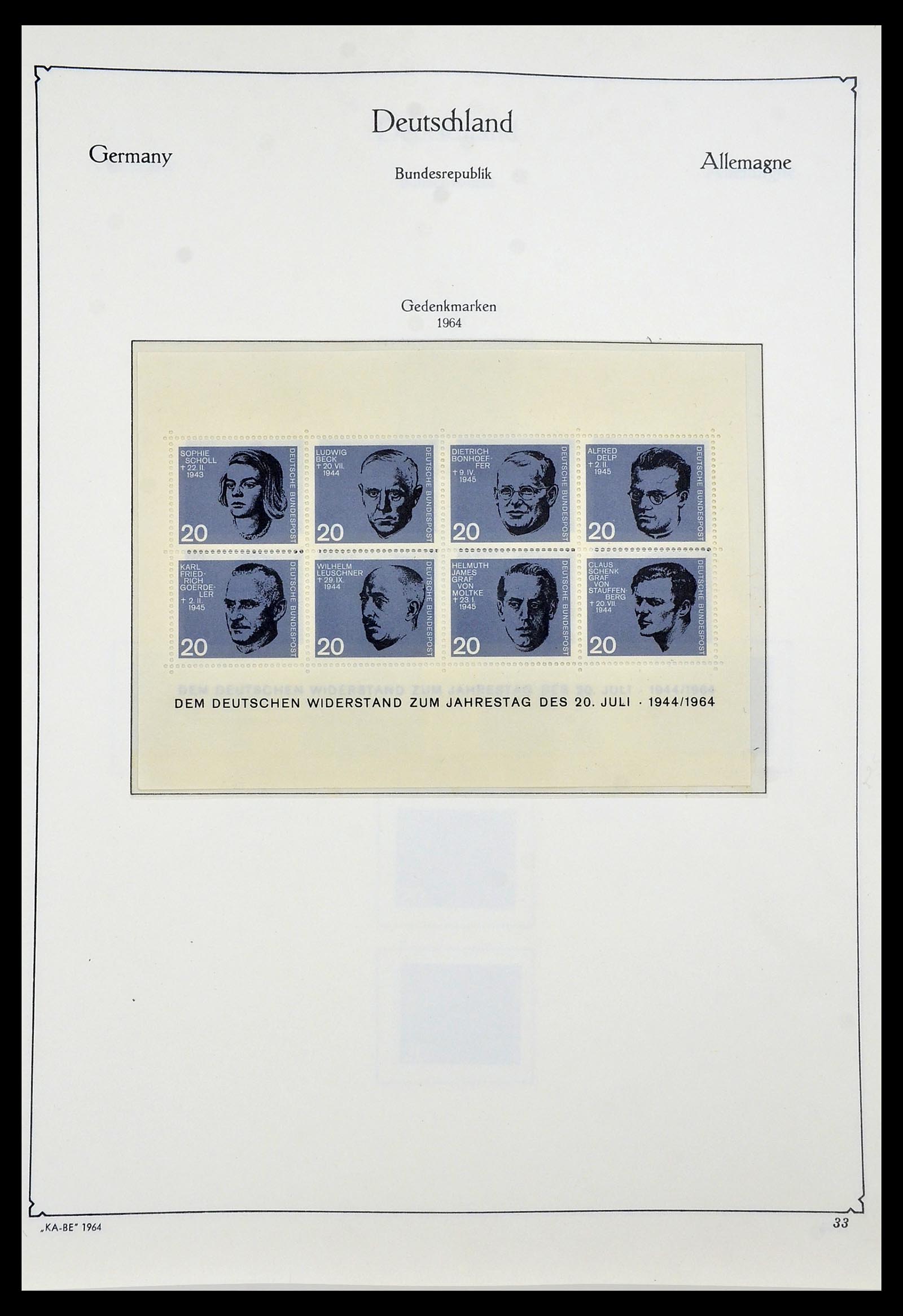 34192 033 - Postzegelverzameling 34192 Bundespost 1949-1975.