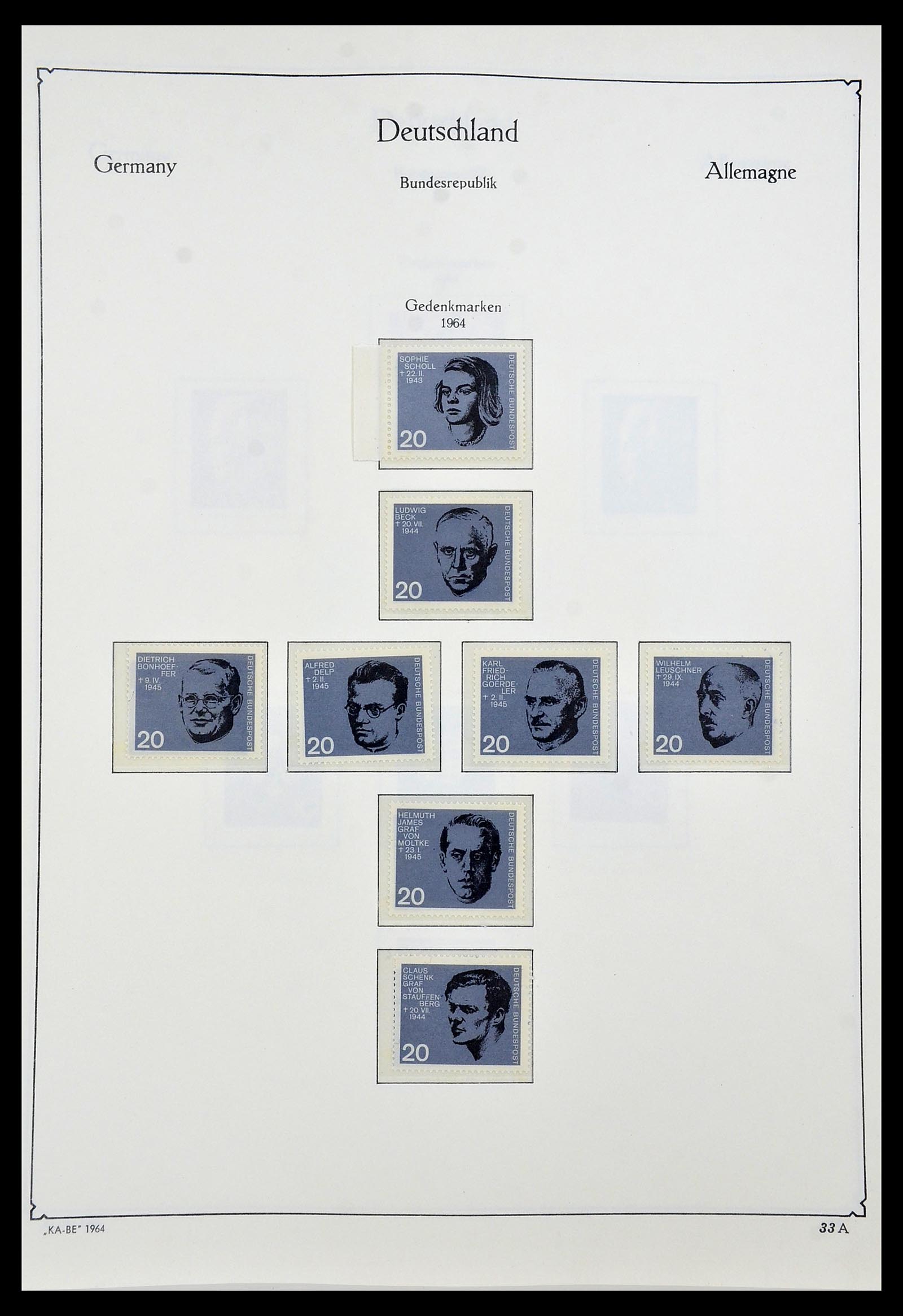34192 034 - Postzegelverzameling 34192 Bundespost 1949-1975.