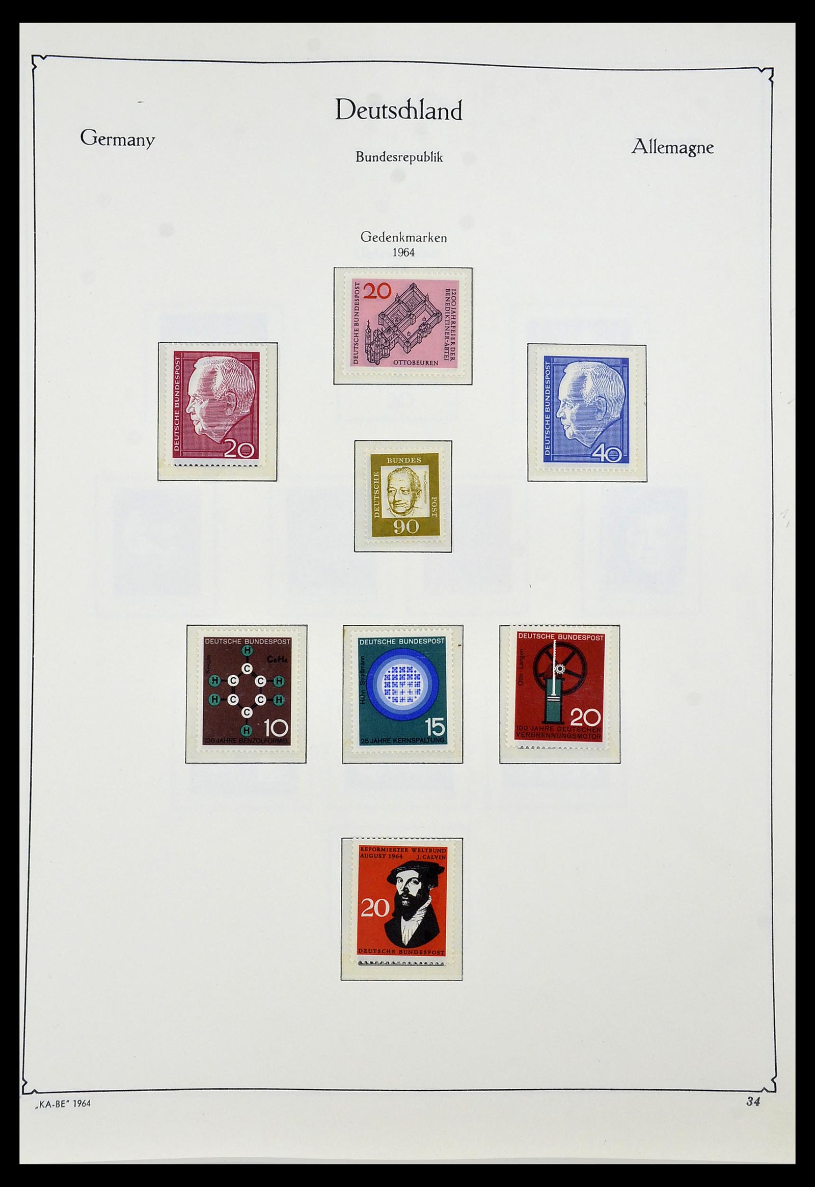 34192 035 - Postzegelverzameling 34192 Bundespost 1949-1975.
