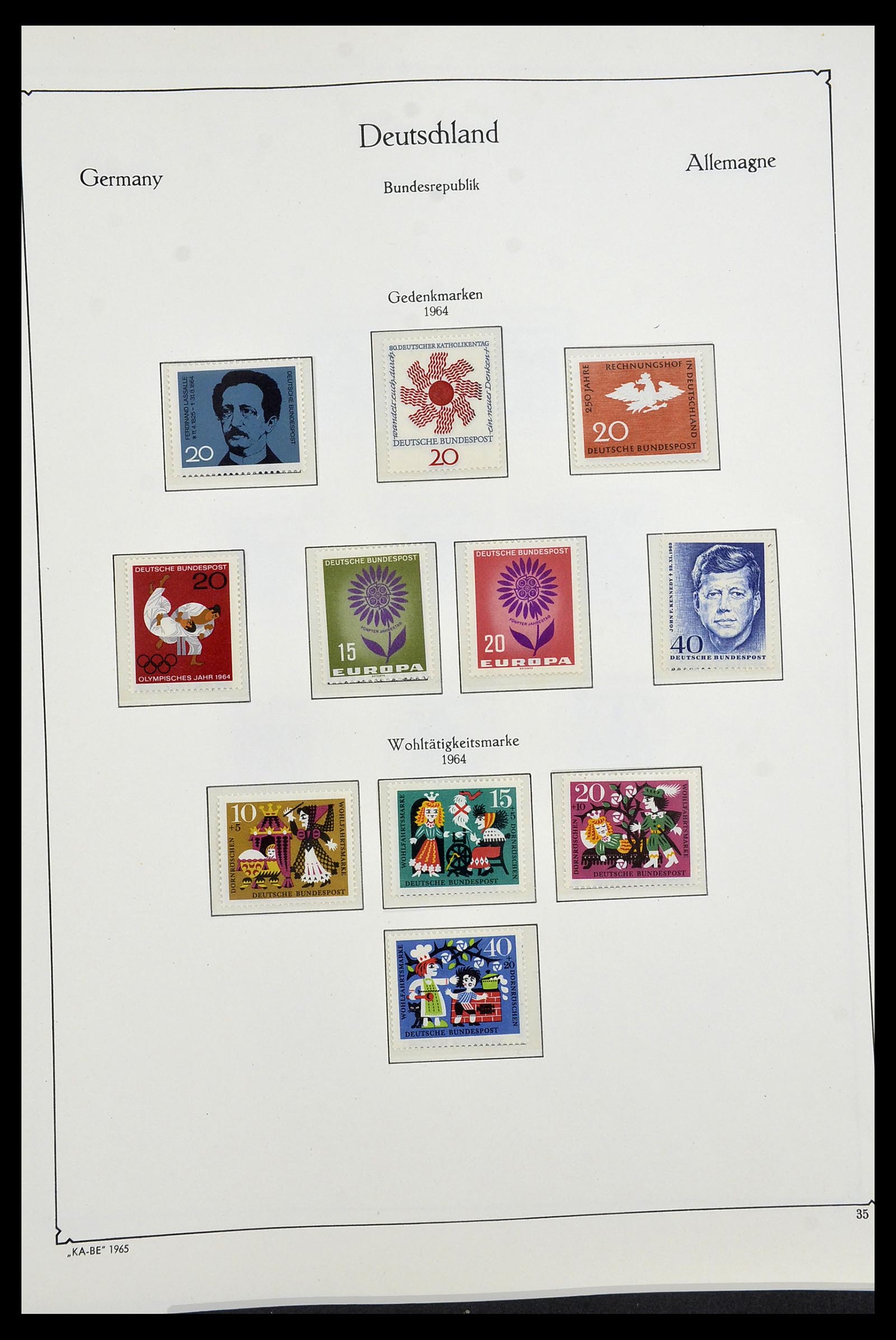 34192 036 - Postzegelverzameling 34192 Bundespost 1949-1975.