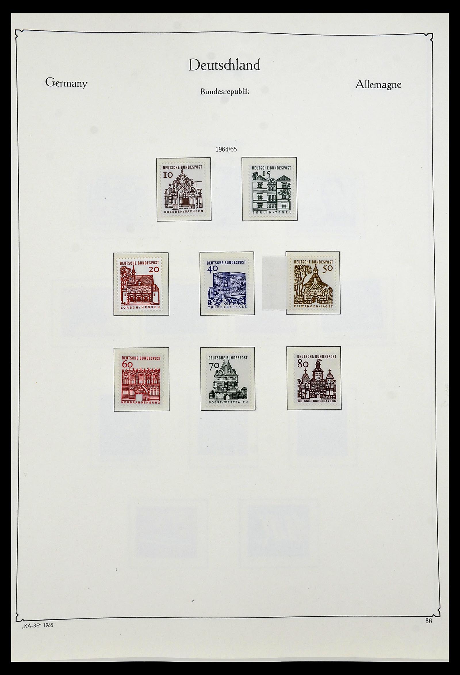 34192 037 - Postzegelverzameling 34192 Bundespost 1949-1975.