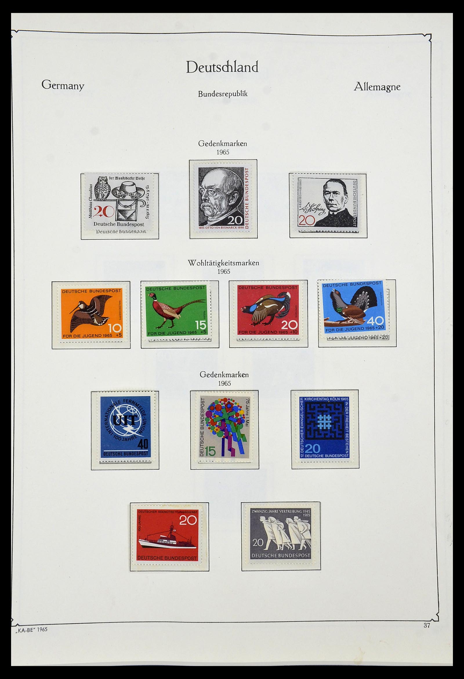 34192 038 - Postzegelverzameling 34192 Bundespost 1949-1975.