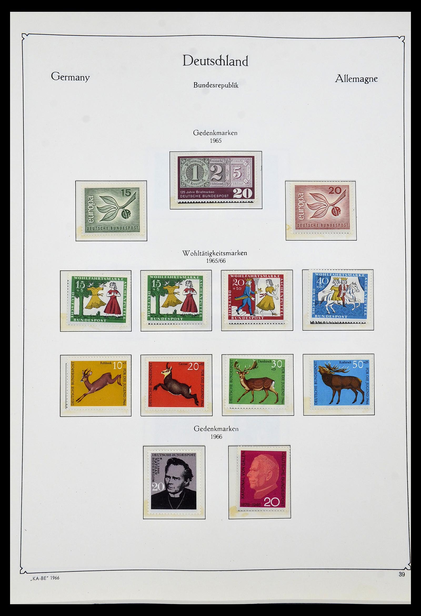 34192 040 - Postzegelverzameling 34192 Bundespost 1949-1975.