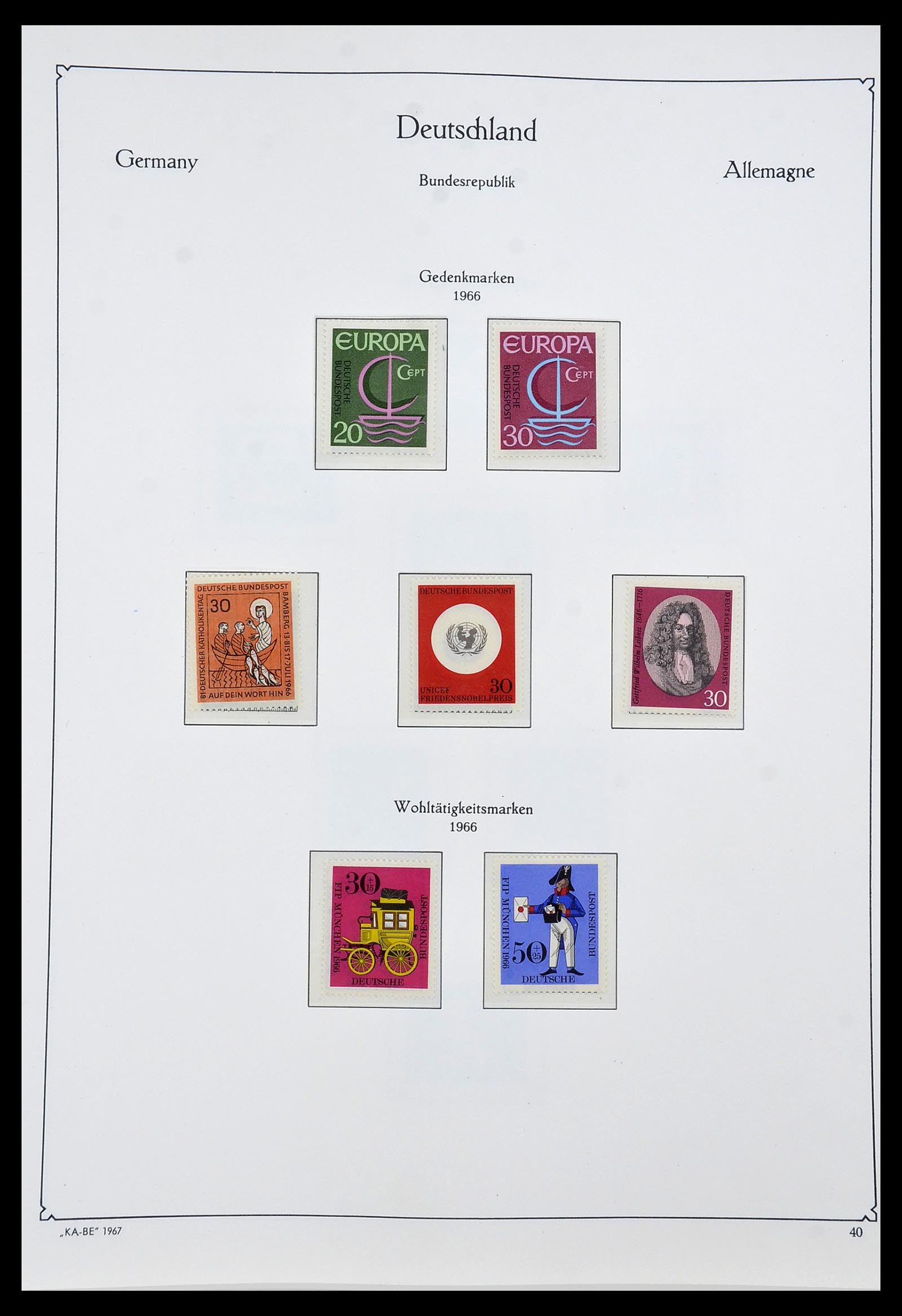 34192 041 - Postzegelverzameling 34192 Bundespost 1949-1975.