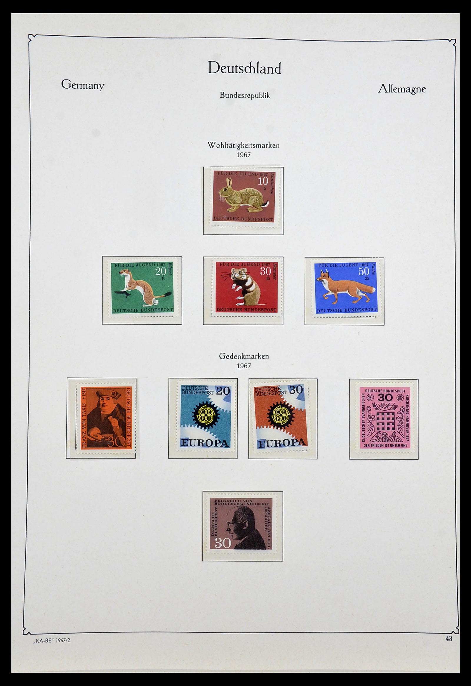 34192 044 - Postzegelverzameling 34192 Bundespost 1949-1975.