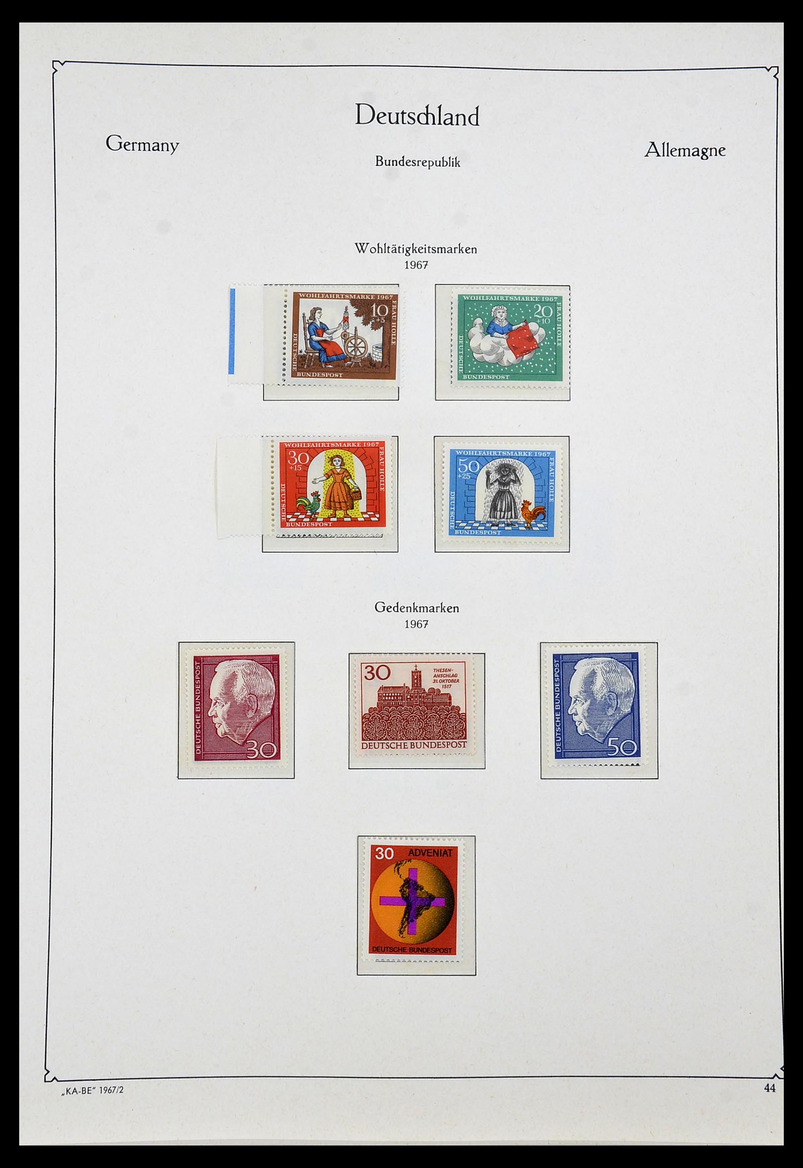 34192 045 - Postzegelverzameling 34192 Bundespost 1949-1975.