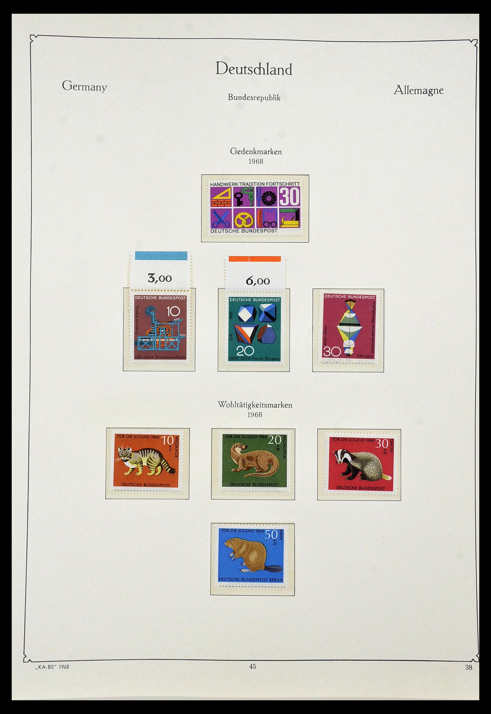 34192 046 - Postzegelverzameling 34192 Bundespost 1949-1975.