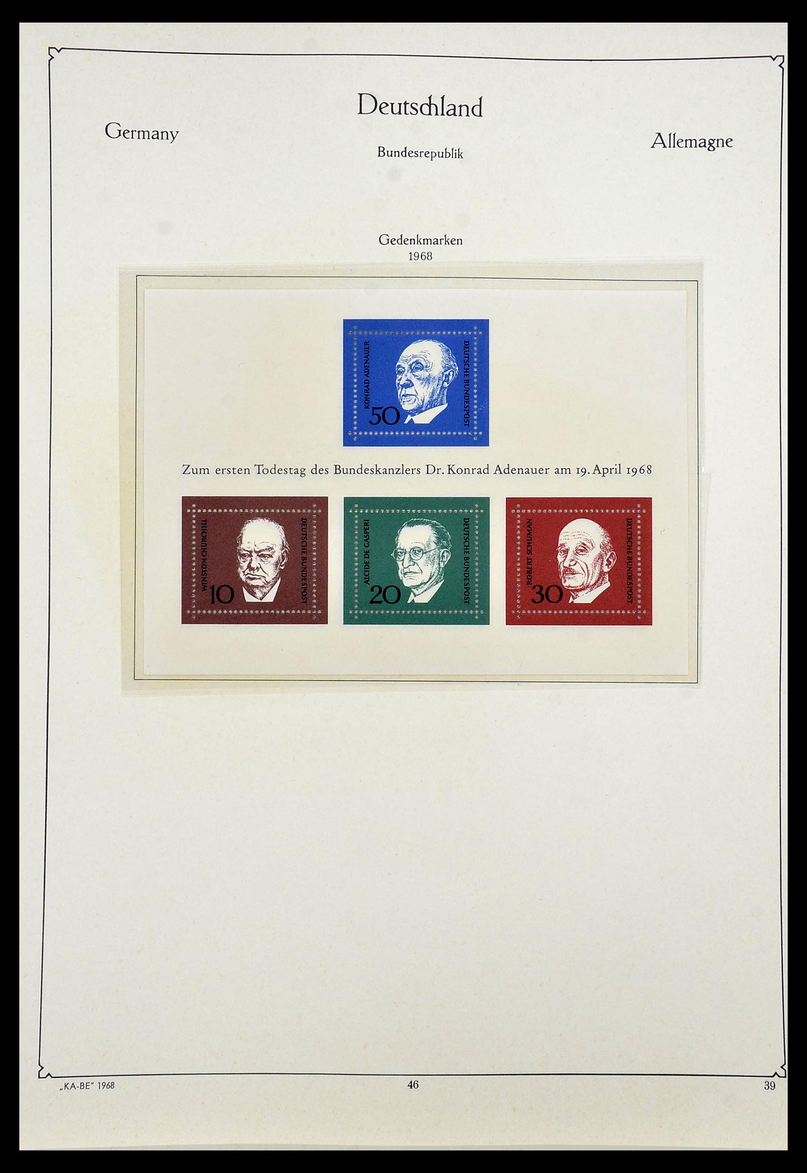 34192 047 - Postzegelverzameling 34192 Bundespost 1949-1975.
