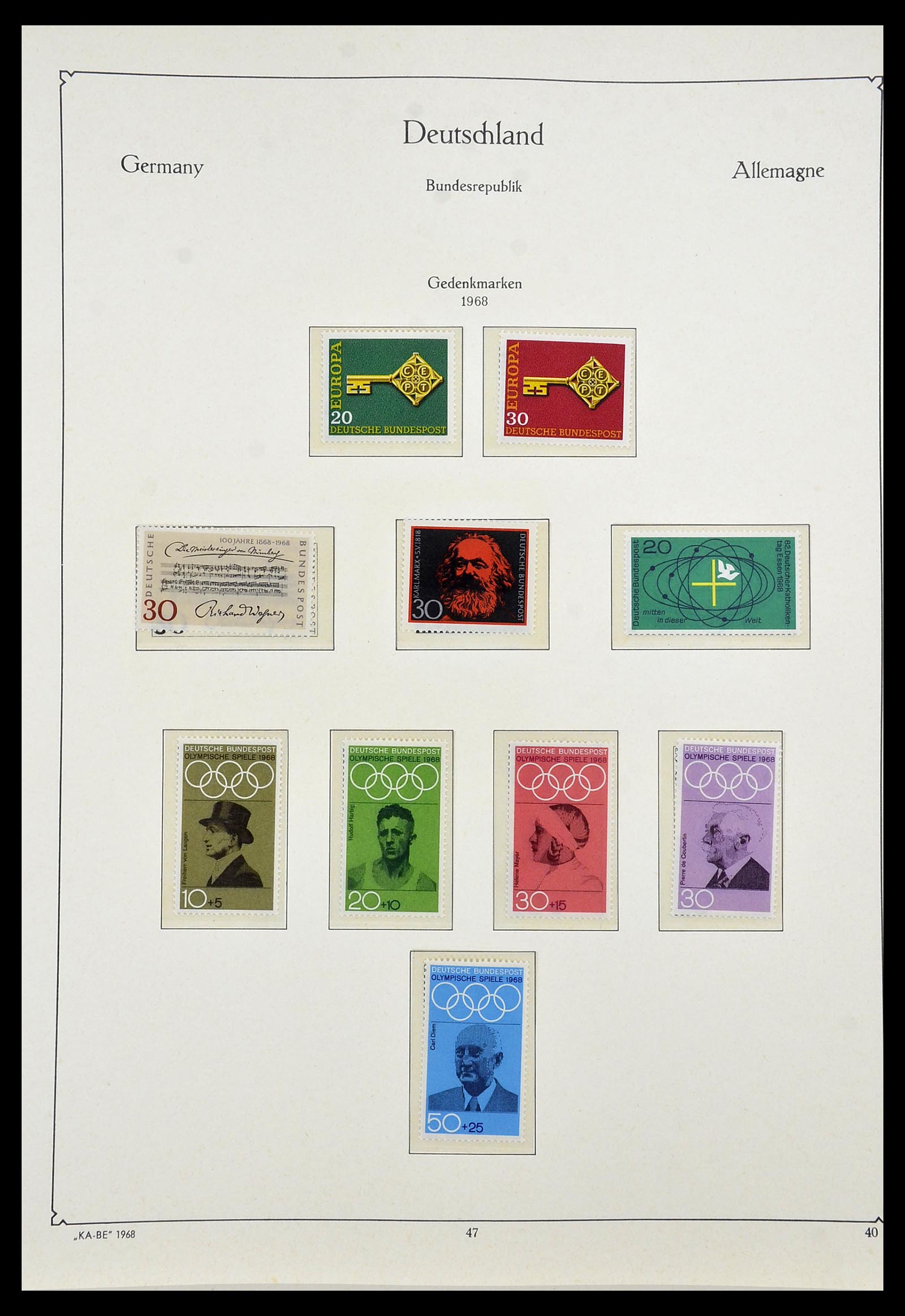 34192 049 - Stamp collection 34192 Bundespost 1949-1975.