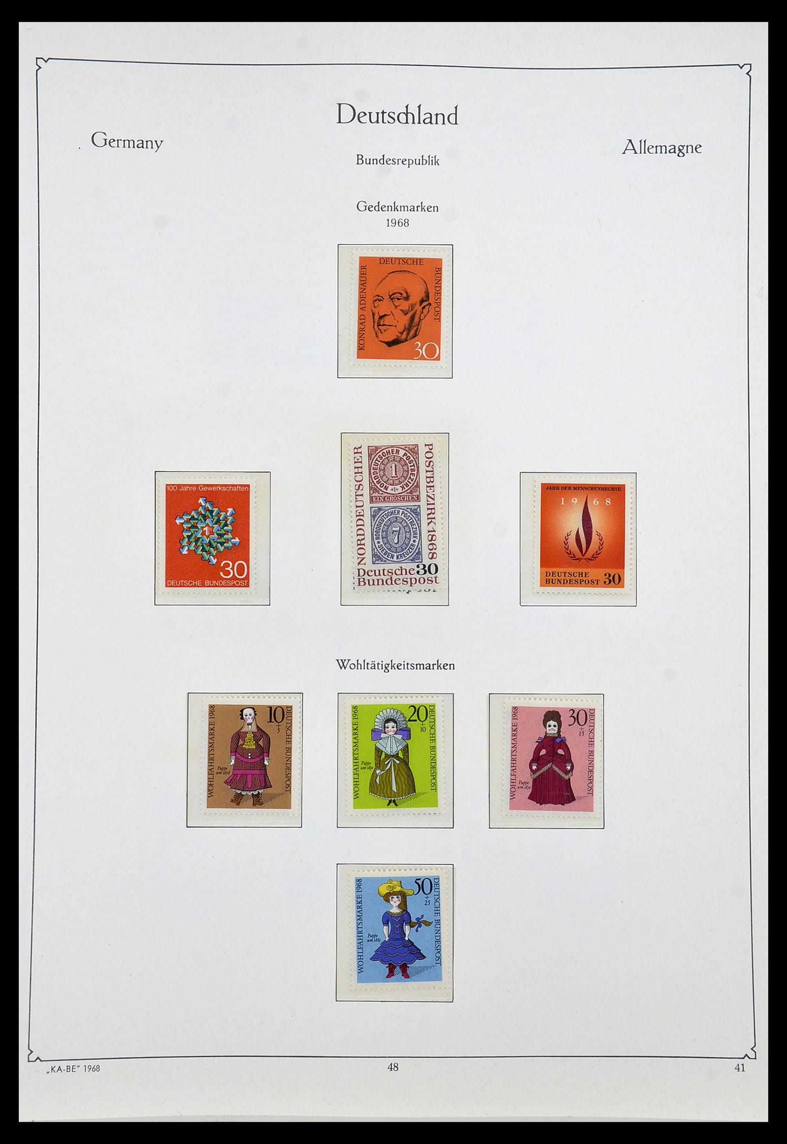 34192 050 - Postzegelverzameling 34192 Bundespost 1949-1975.
