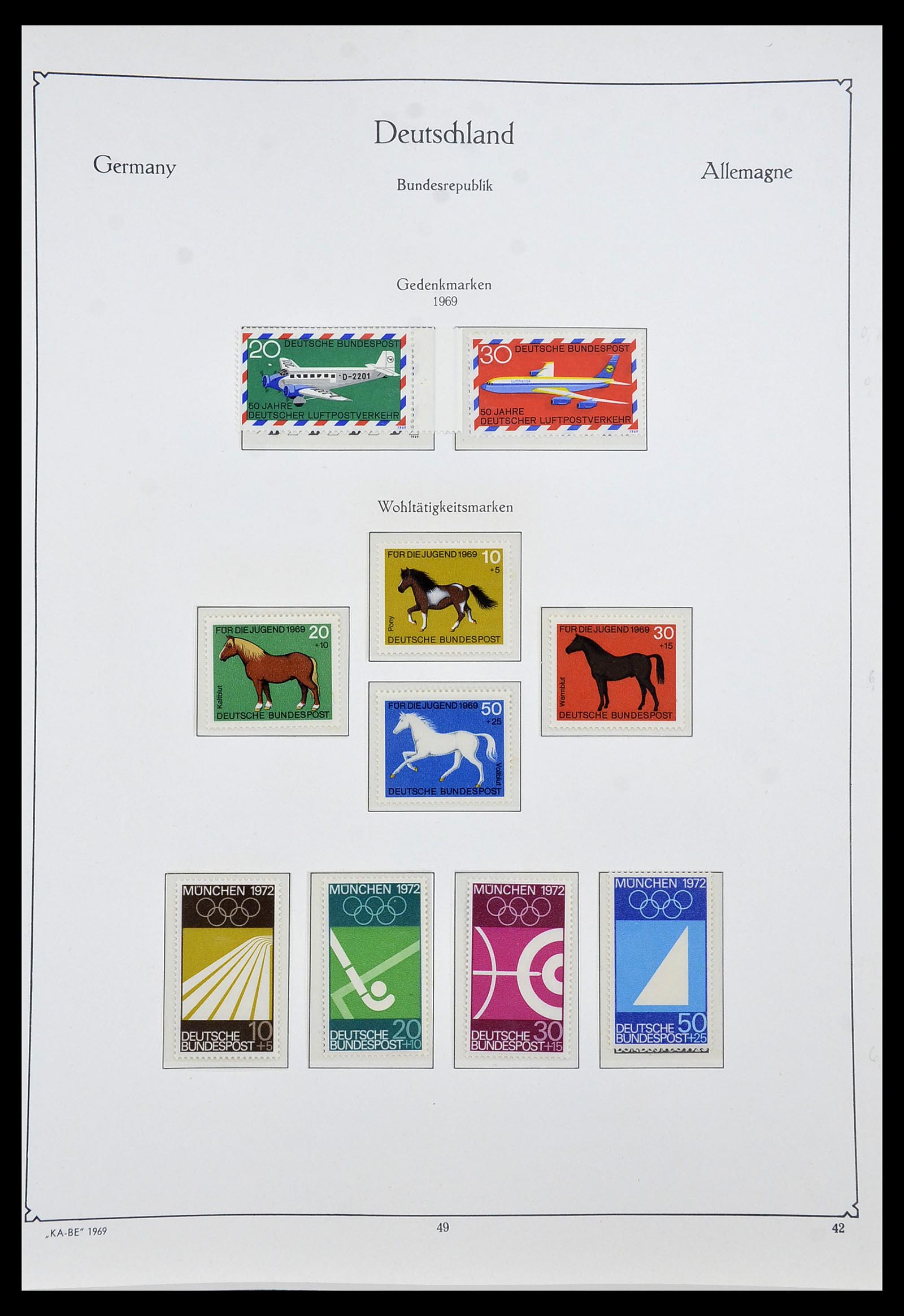 34192 051 - Postzegelverzameling 34192 Bundespost 1949-1975.