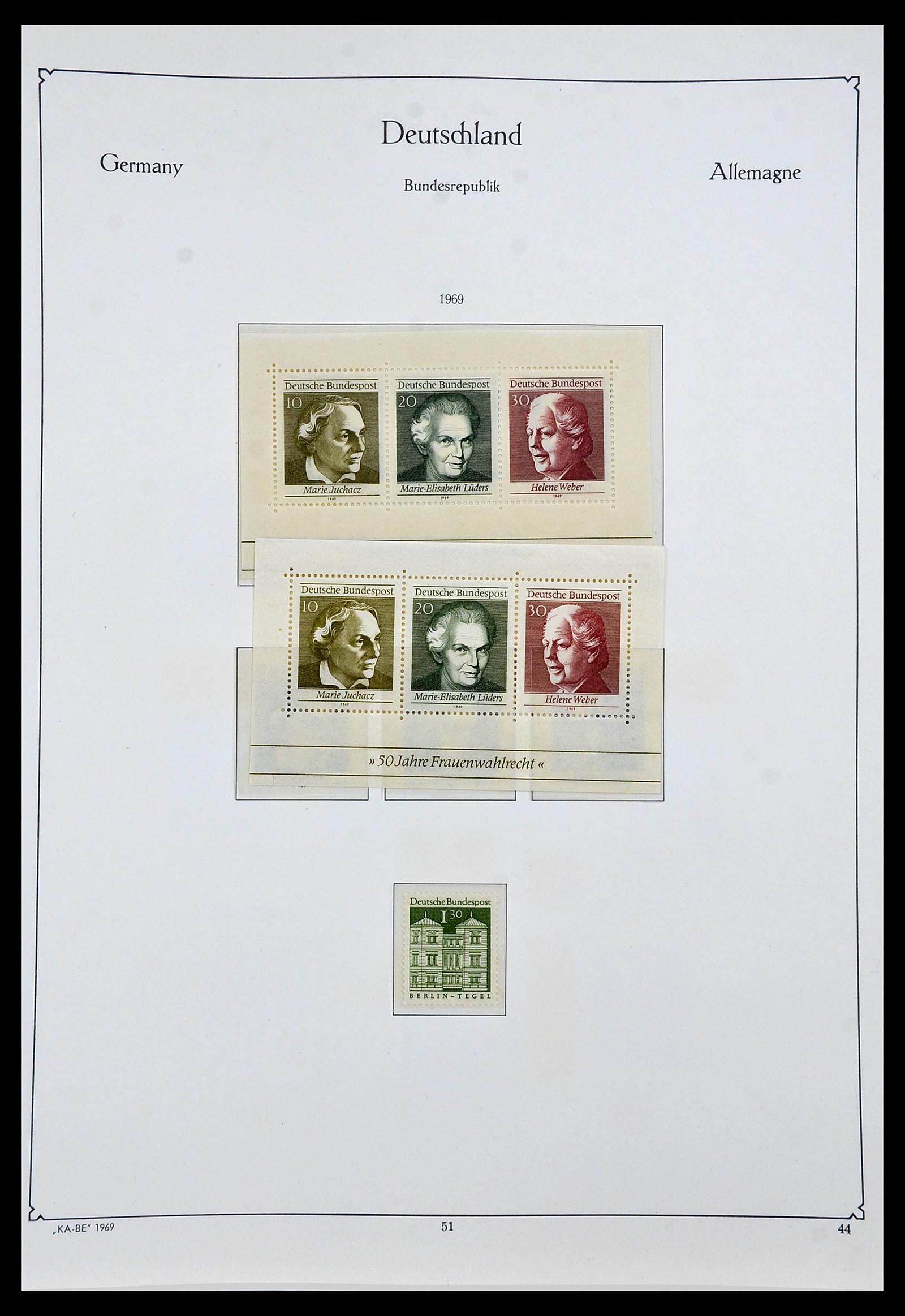 34192 053 - Postzegelverzameling 34192 Bundespost 1949-1975.