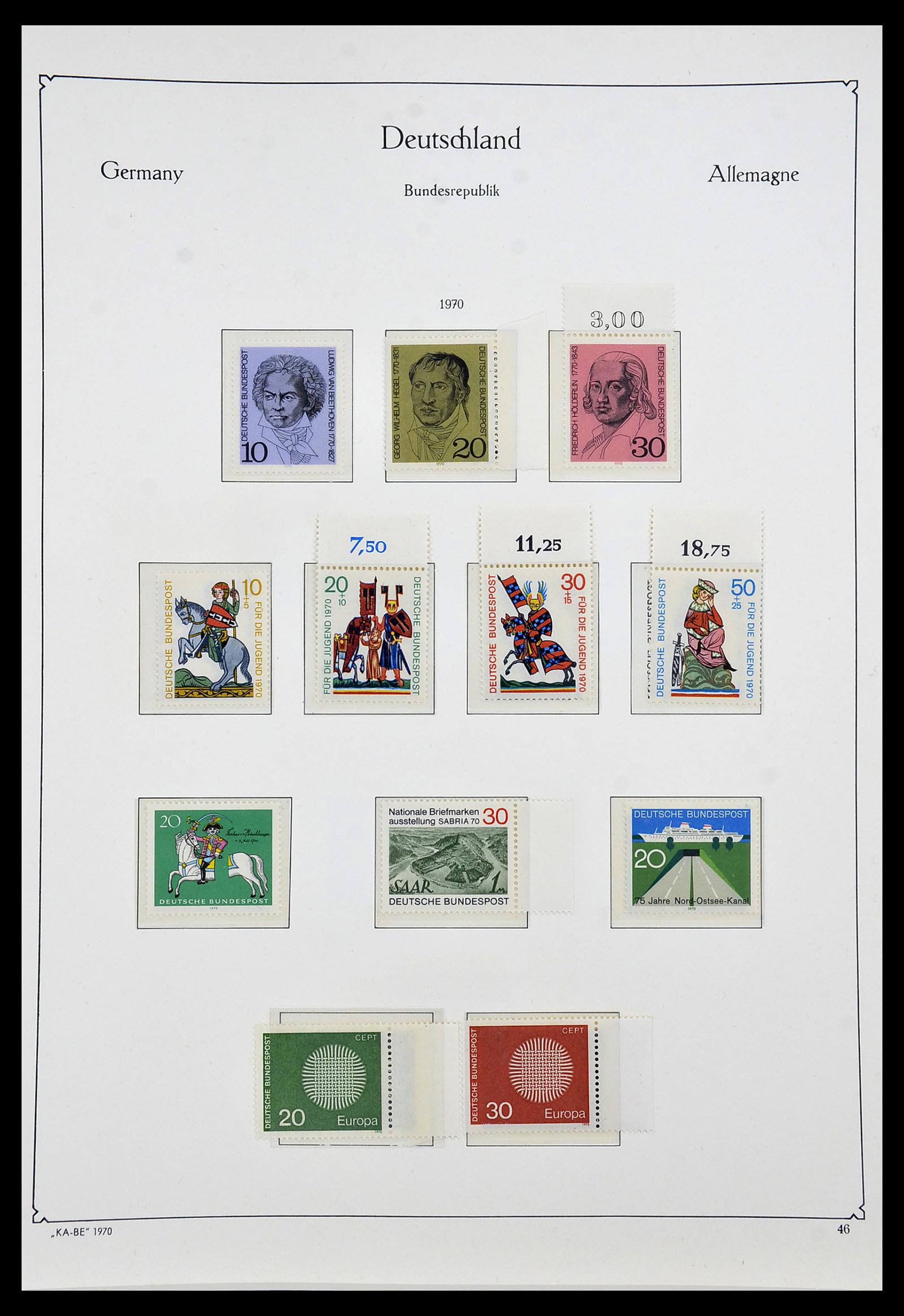 34192 055 - Postzegelverzameling 34192 Bundespost 1949-1975.