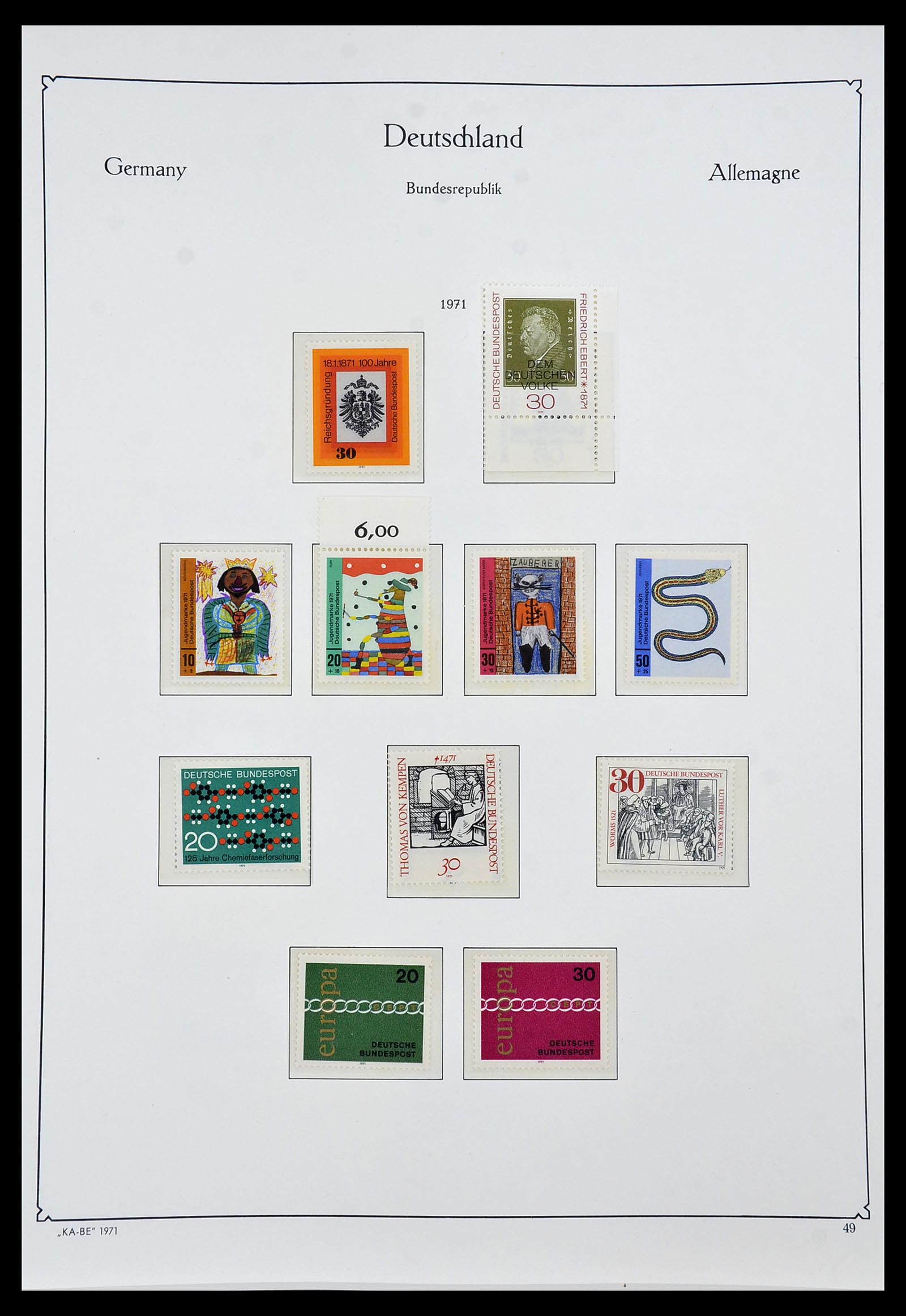 34192 058 - Postzegelverzameling 34192 Bundespost 1949-1975.