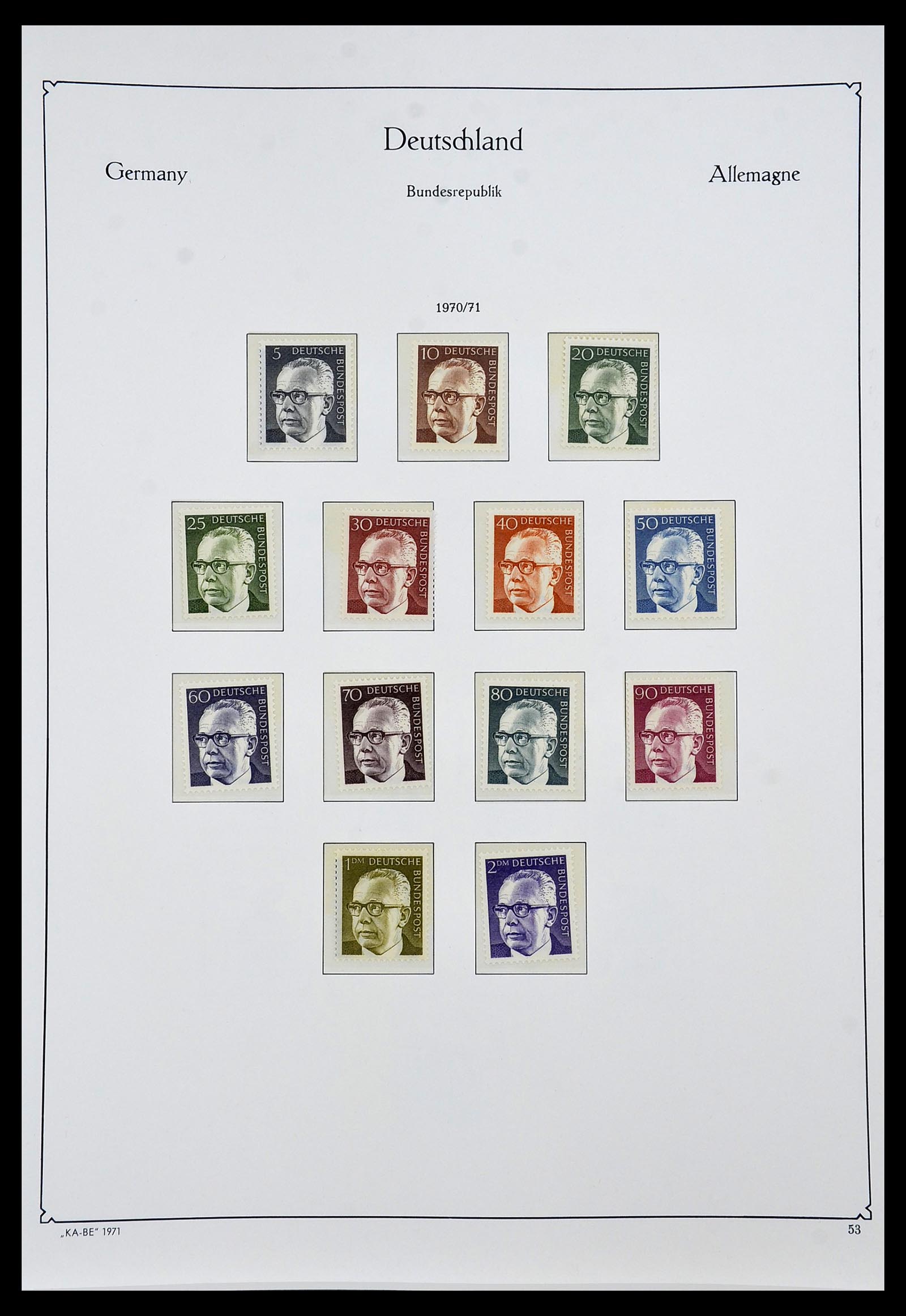 34192 062 - Postzegelverzameling 34192 Bundespost 1949-1975.