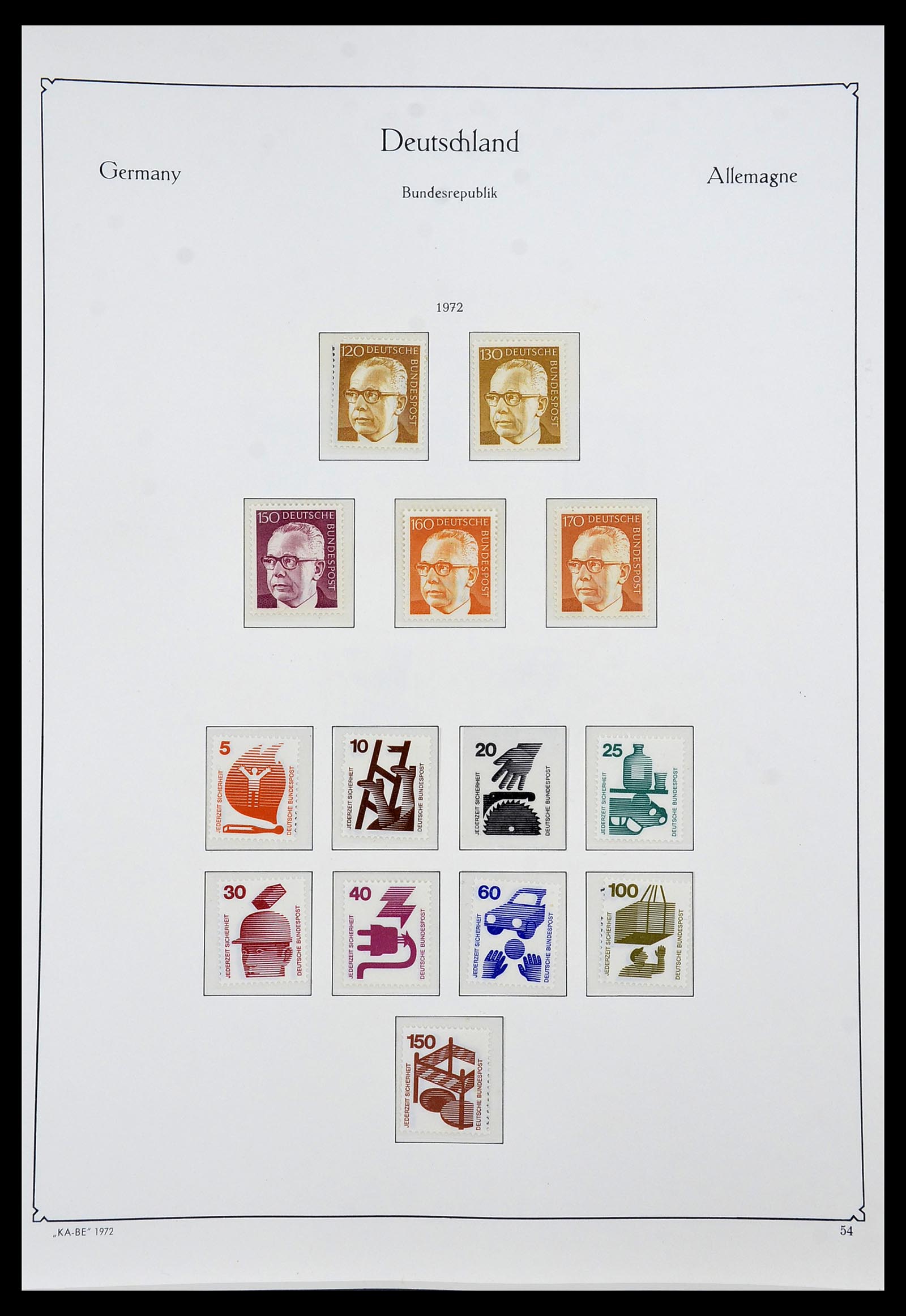 34192 063 - Postzegelverzameling 34192 Bundespost 1949-1975.