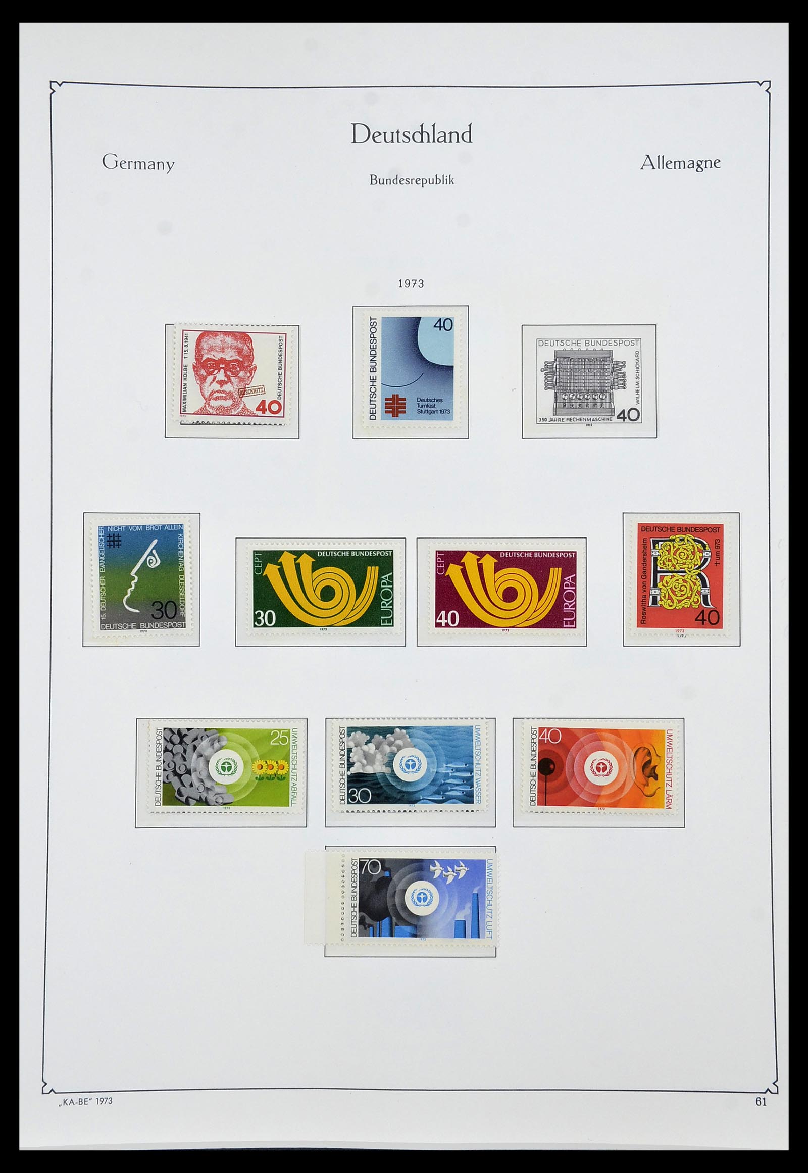 34192 072 - Postzegelverzameling 34192 Bundespost 1949-1975.