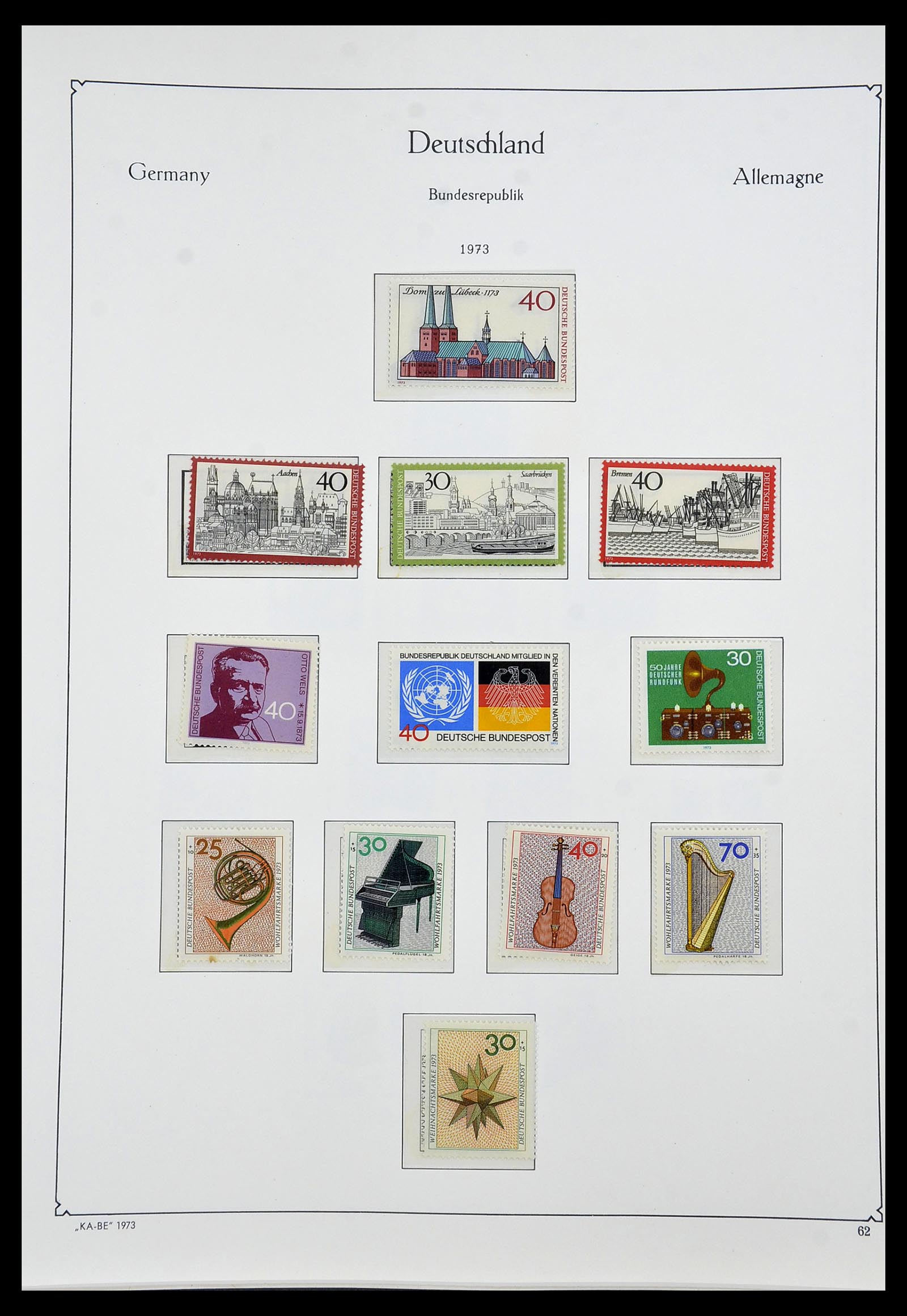 34192 073 - Postzegelverzameling 34192 Bundespost 1949-1975.