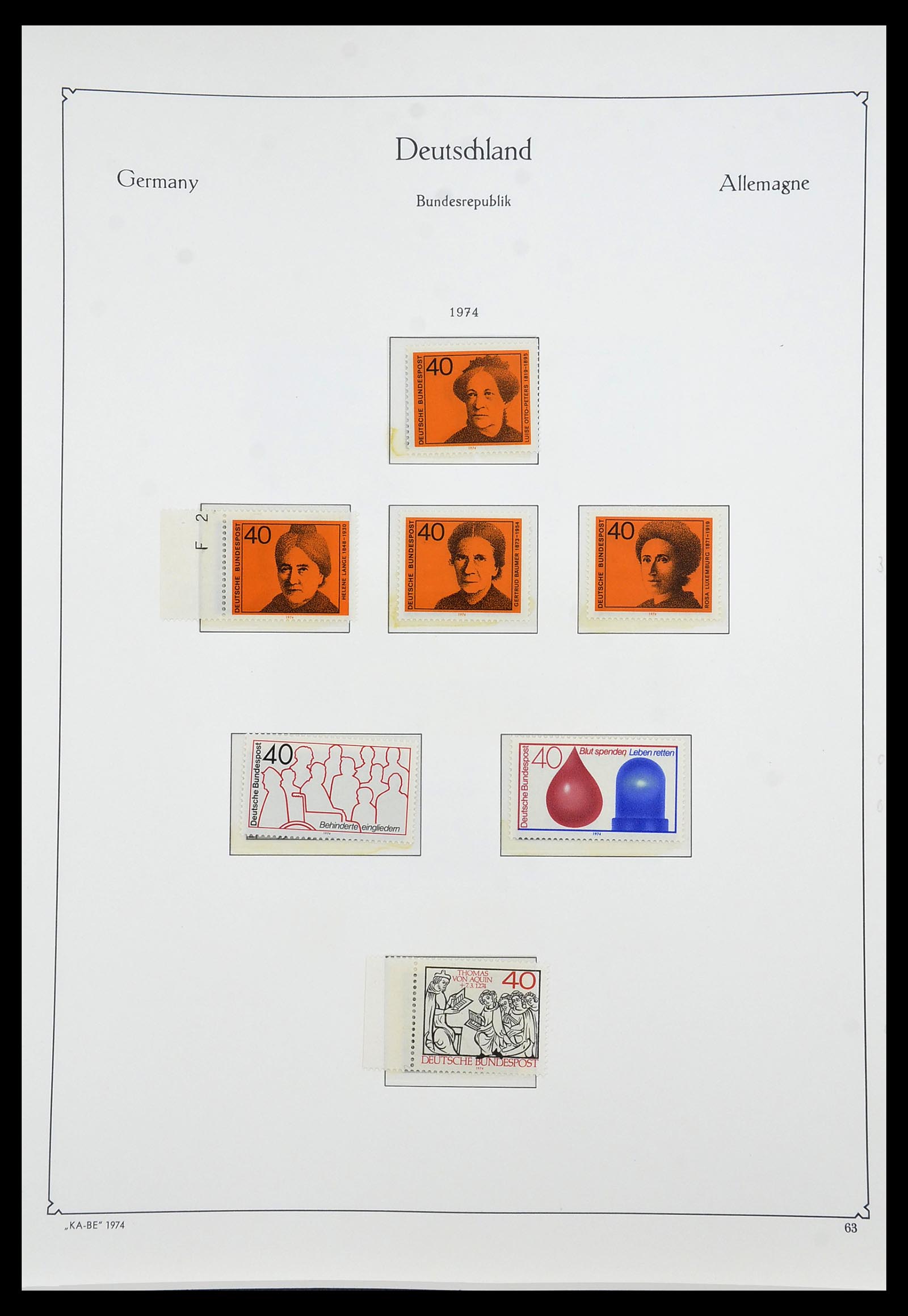 34192 076 - Postzegelverzameling 34192 Bundespost 1949-1975.