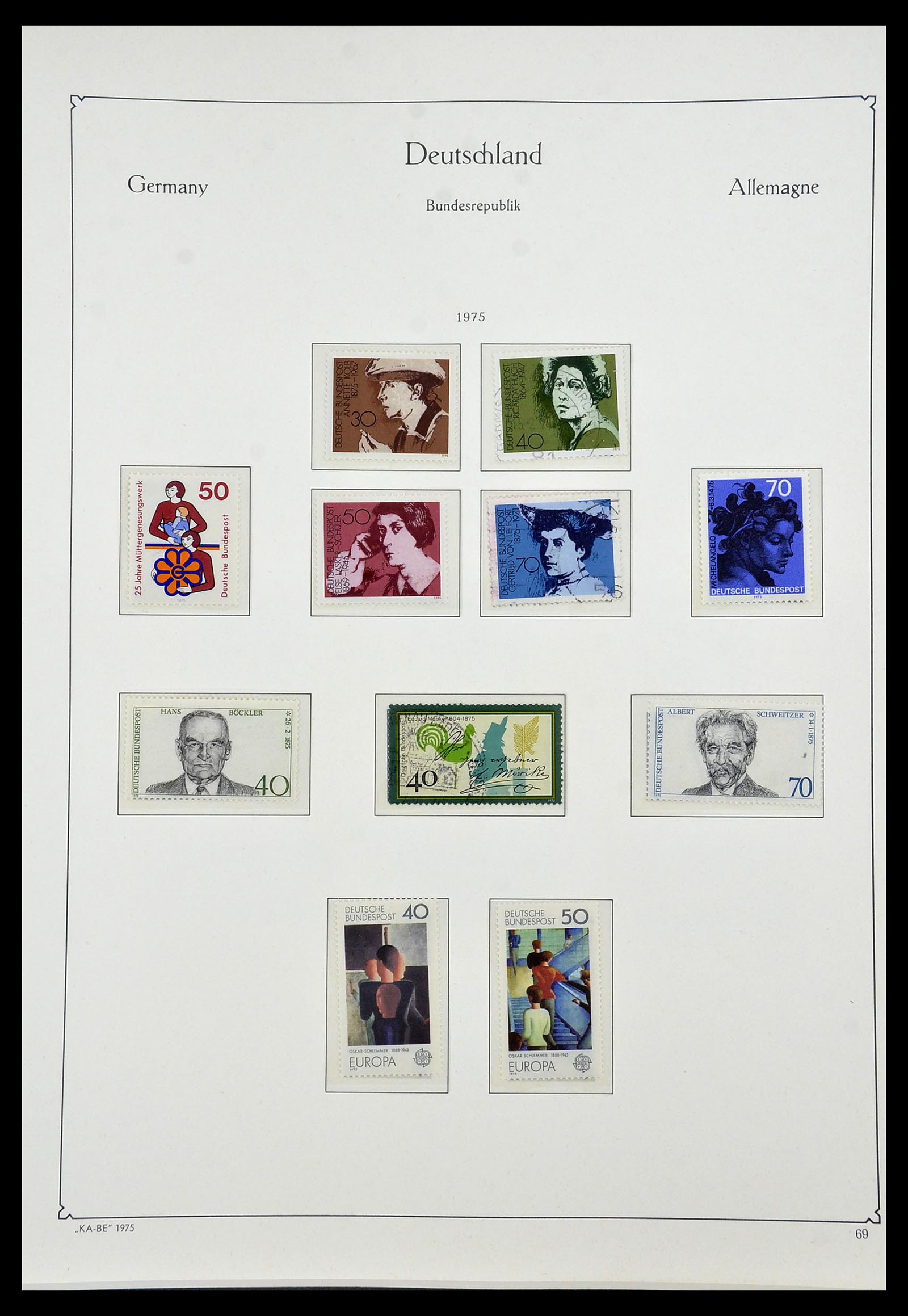34192 080 - Postzegelverzameling 34192 Bundespost 1949-1975.