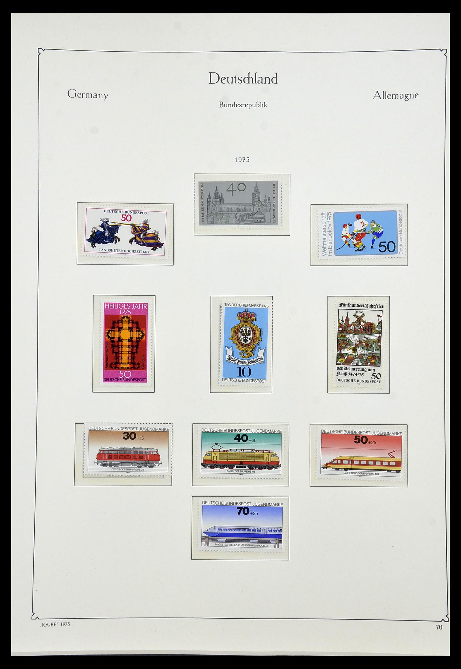 34192 081 - Stamp collection 34192 Bundespost 1949-1975.