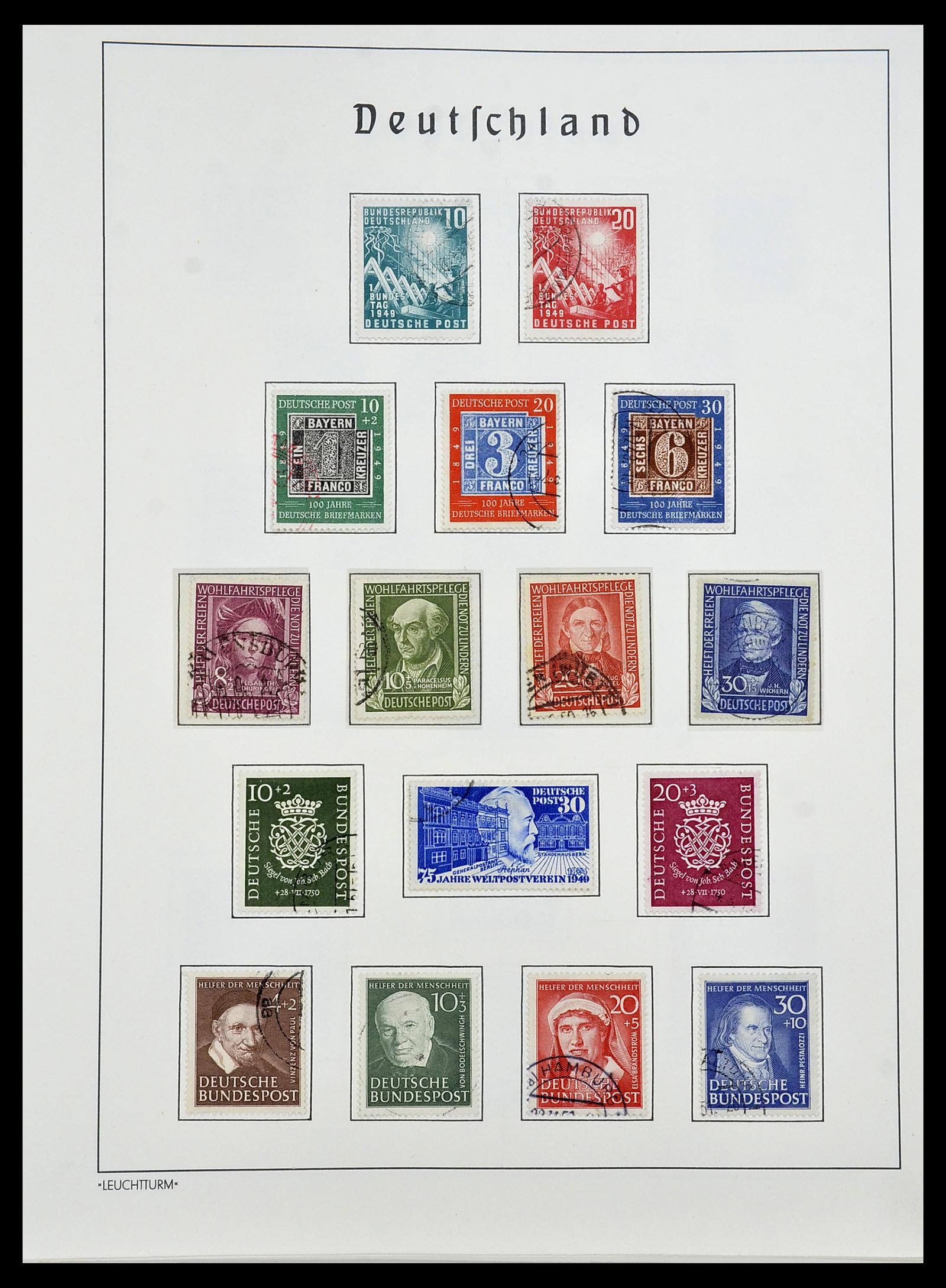34193 001 - Stamp collection 34193 Bundespost 1949-1977.