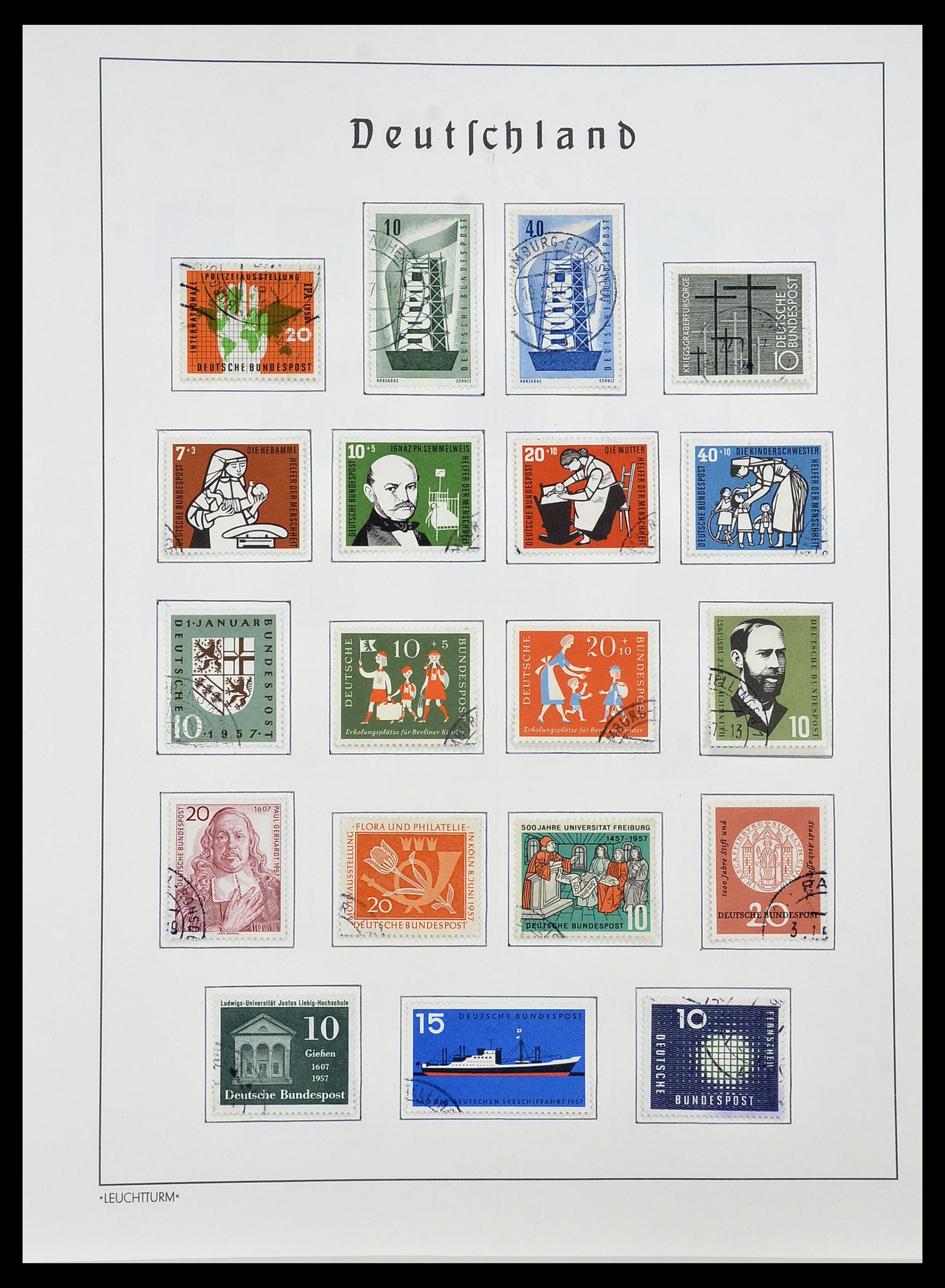 34193 008 - Stamp collection 34193 Bundespost 1949-1977.