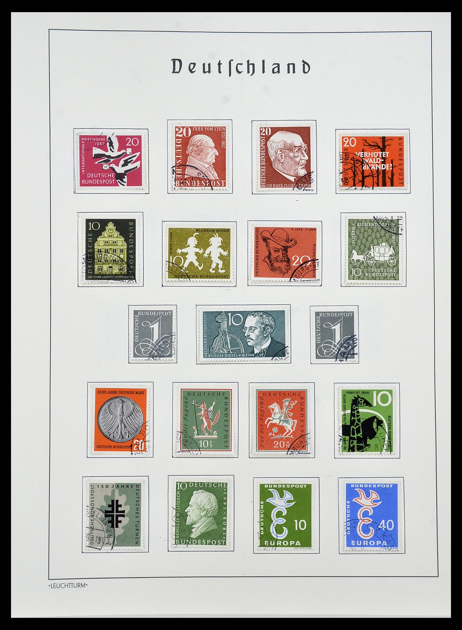 34193 010 - Stamp collection 34193 Bundespost 1949-1977.