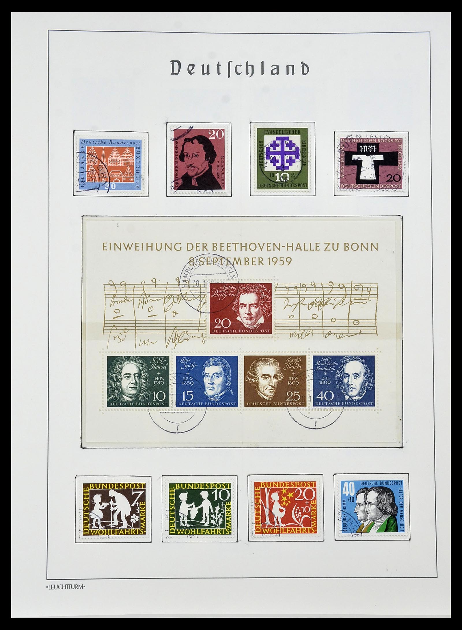 34193 012 - Postzegelverzameling 34193 Bundespost 1949-1977.