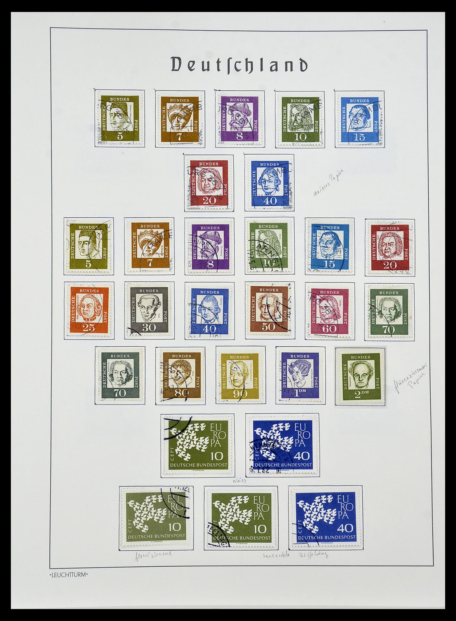 34193 014 - Stamp collection 34193 Bundespost 1949-1977.