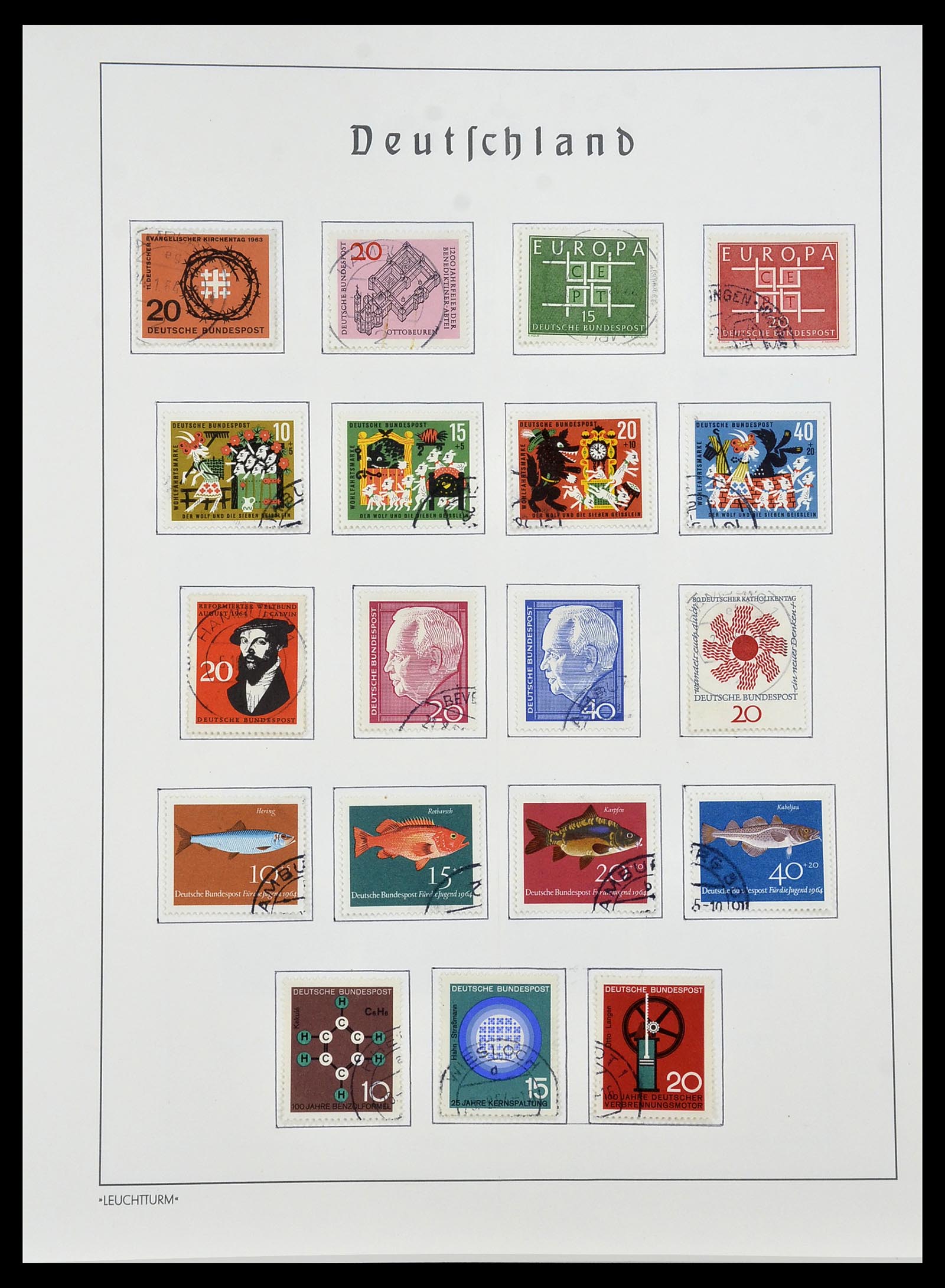 34193 017 - Stamp collection 34193 Bundespost 1949-1977.