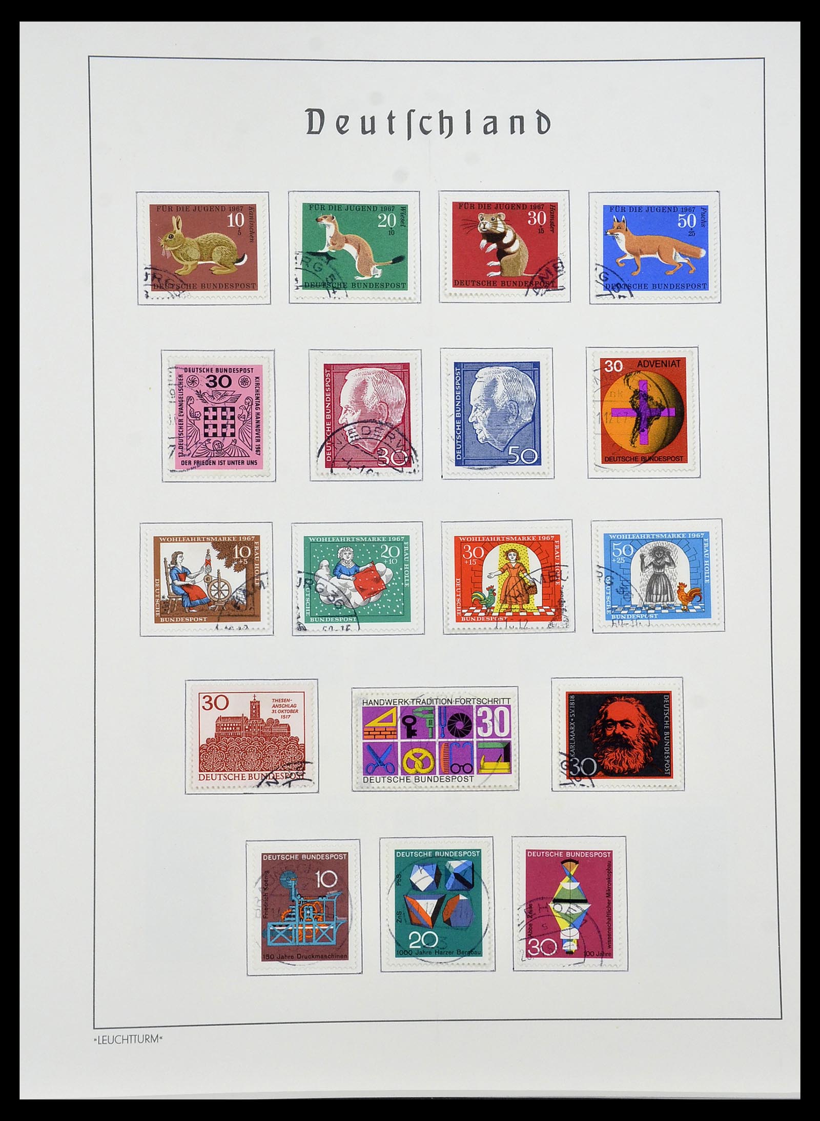 34193 023 - Postzegelverzameling 34193 Bundespost 1949-1977.