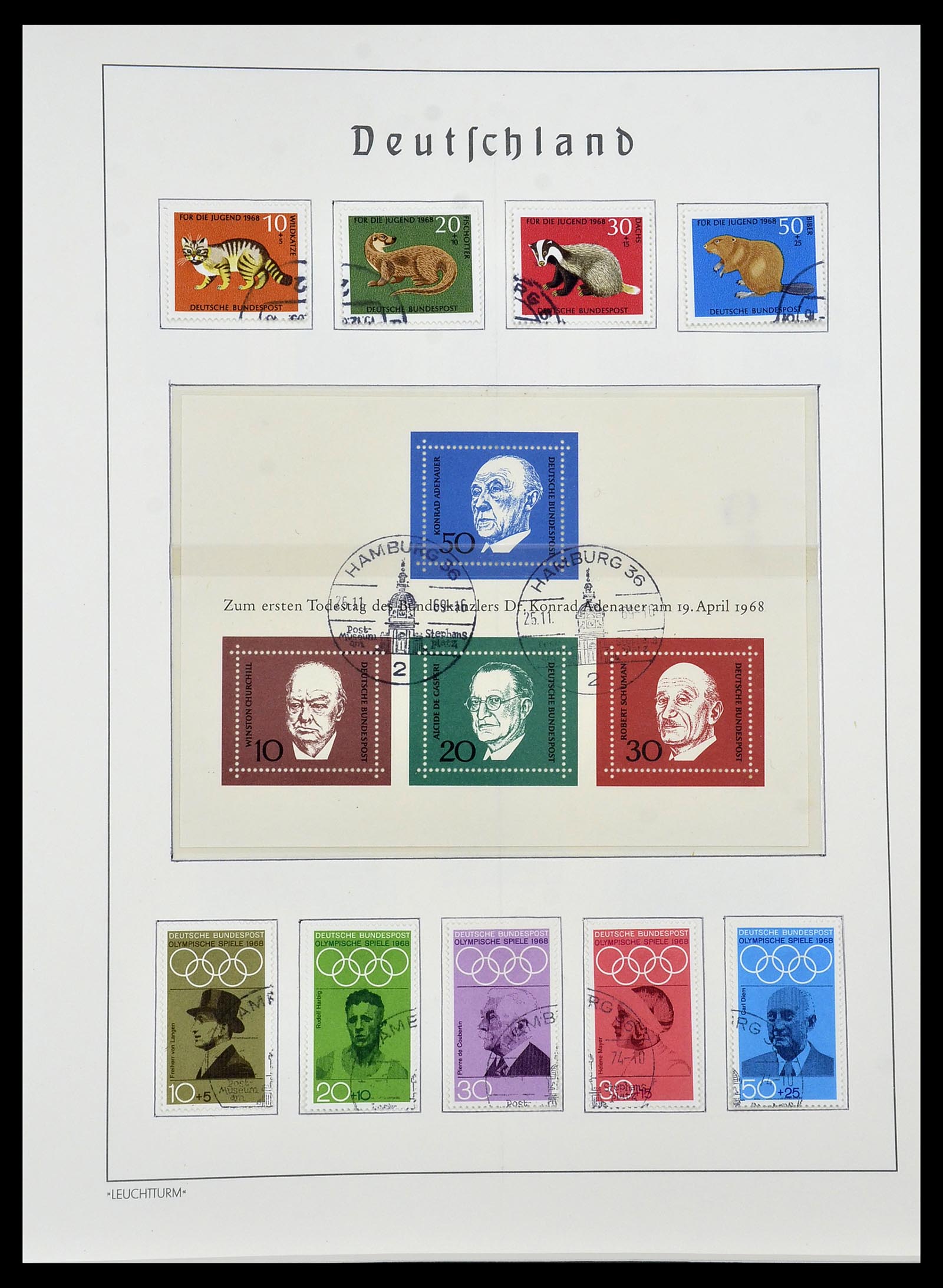 34193 024 - Postzegelverzameling 34193 Bundespost 1949-1977.