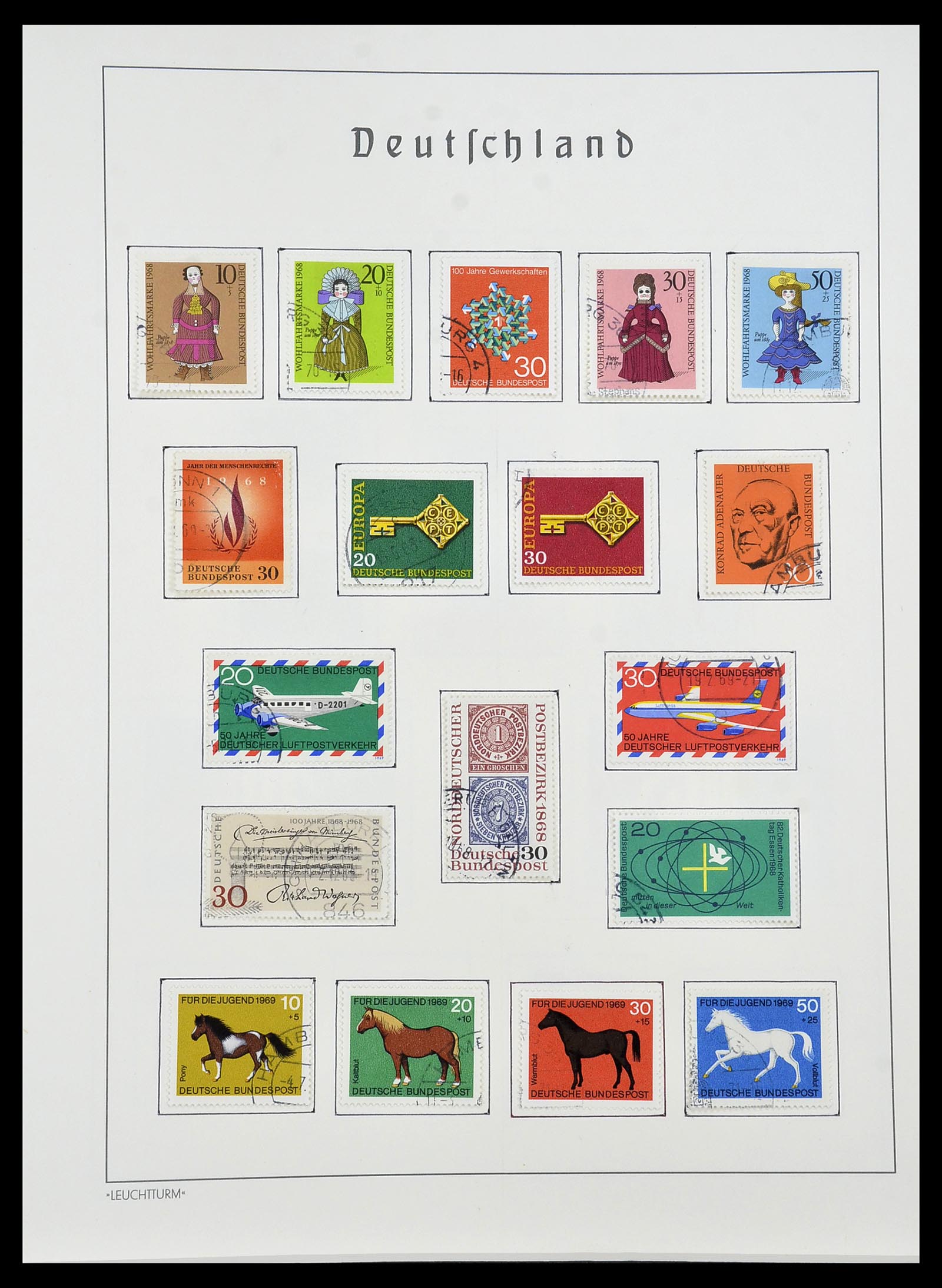 34193 025 - Stamp collection 34193 Bundespost 1949-1977.