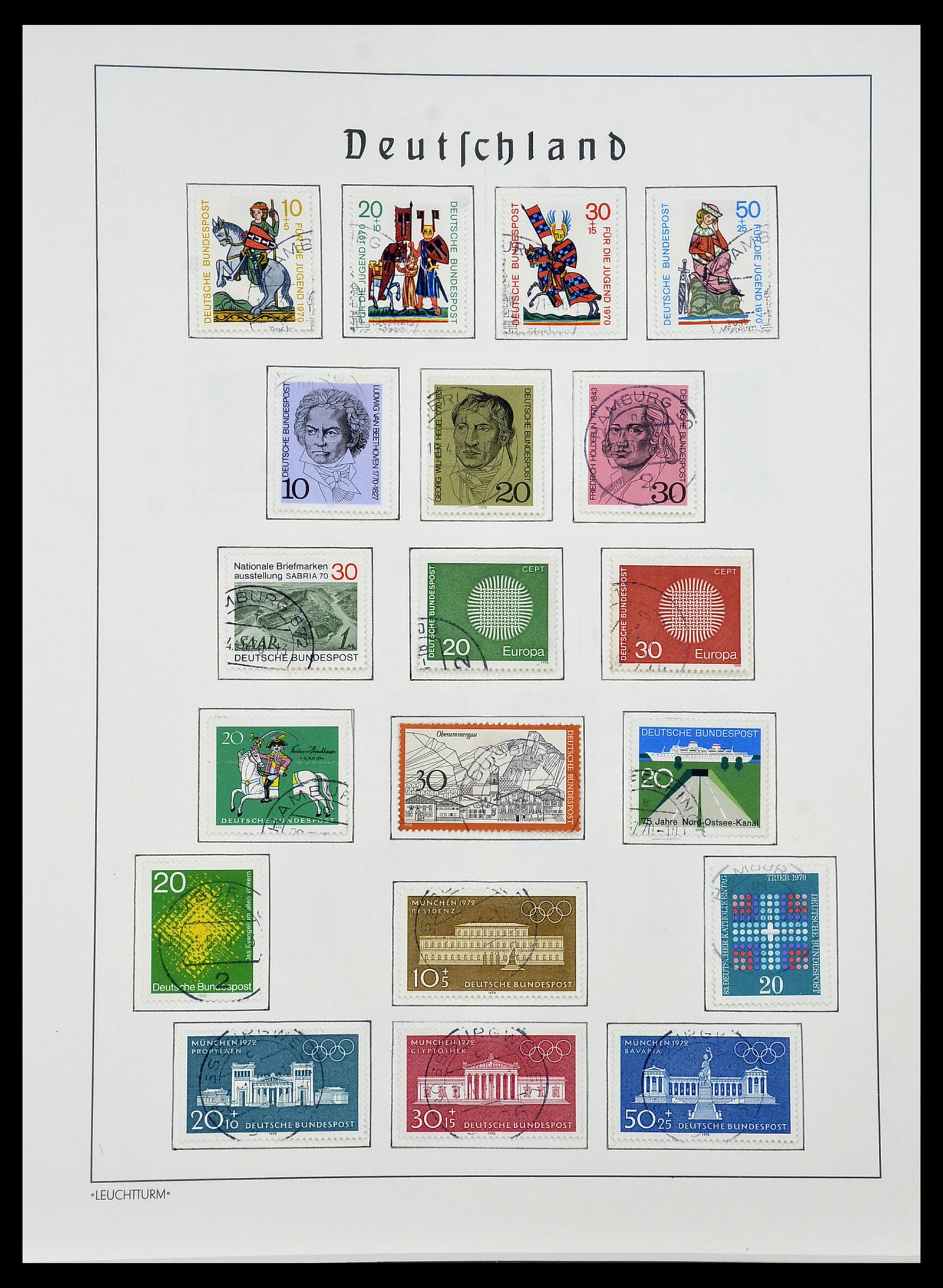 34193 028 - Postzegelverzameling 34193 Bundespost 1949-1977.