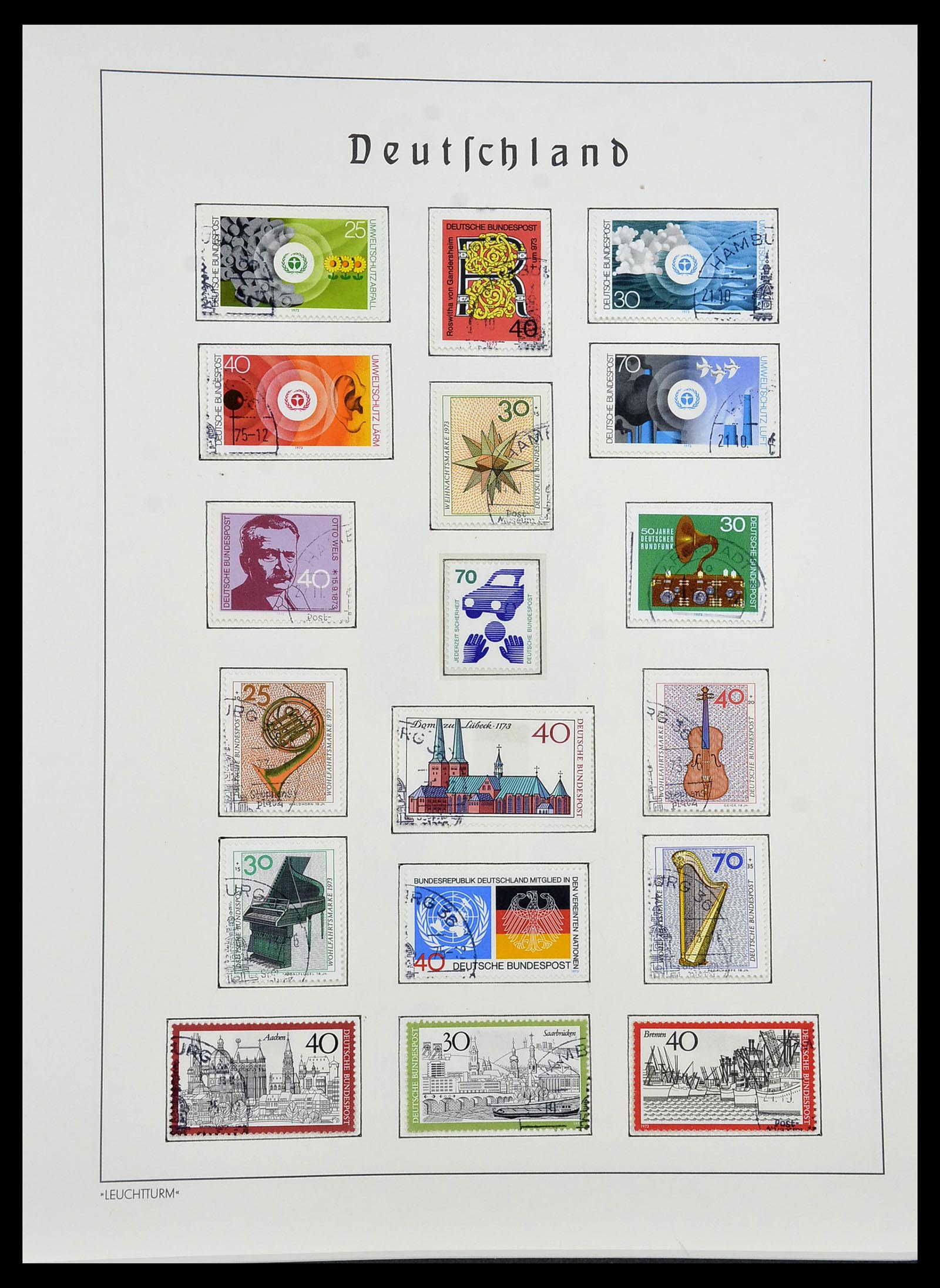 34193 036 - Postzegelverzameling 34193 Bundespost 1949-1977.