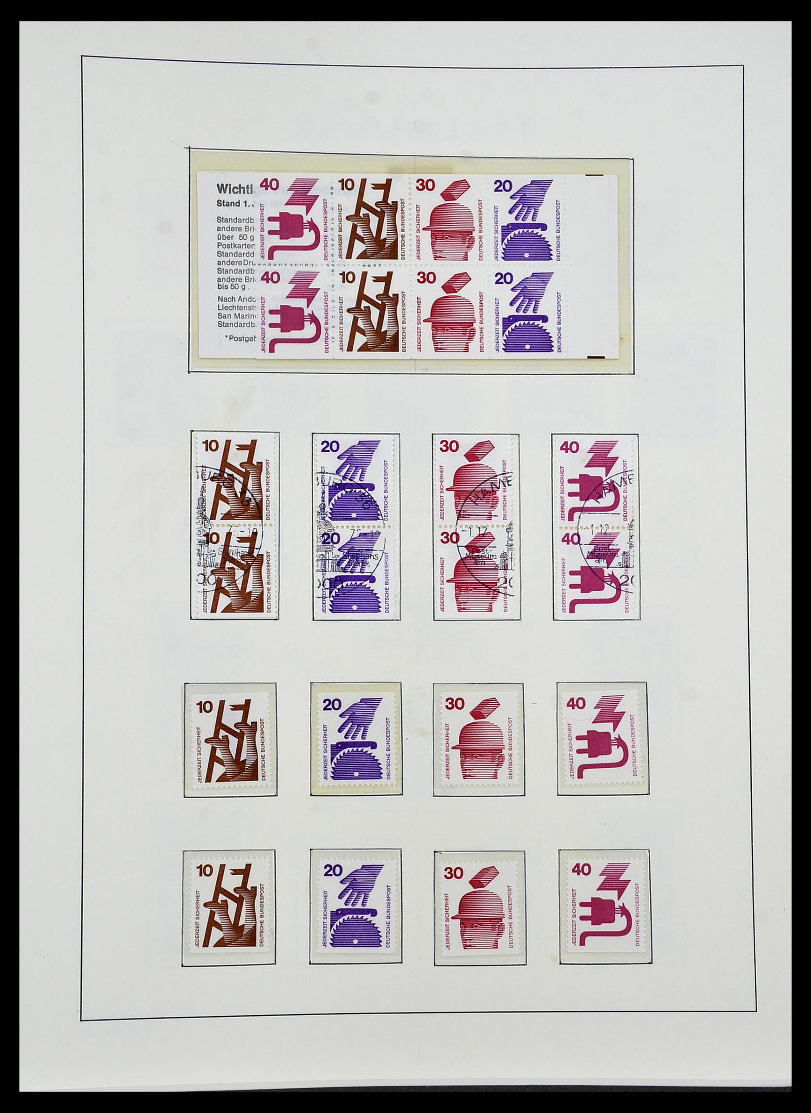 34193 038 - Postzegelverzameling 34193 Bundespost 1949-1977.