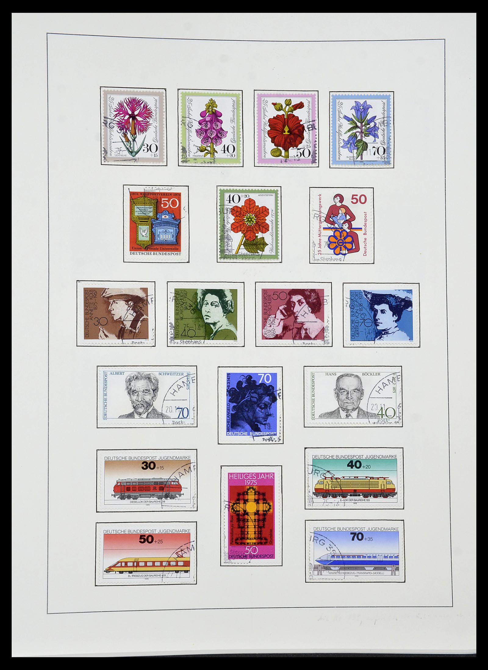 34193 041 - Postzegelverzameling 34193 Bundespost 1949-1977.