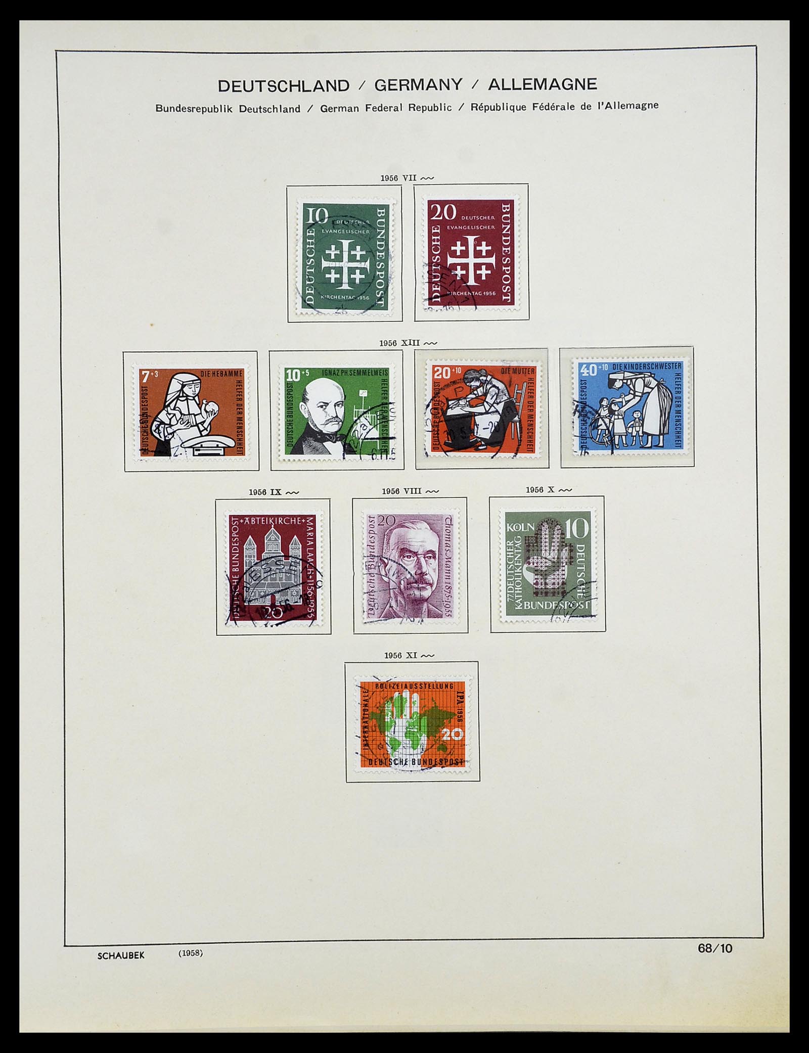 34194 011 - Stamp collection 34194 Bundespost 1949-1982.
