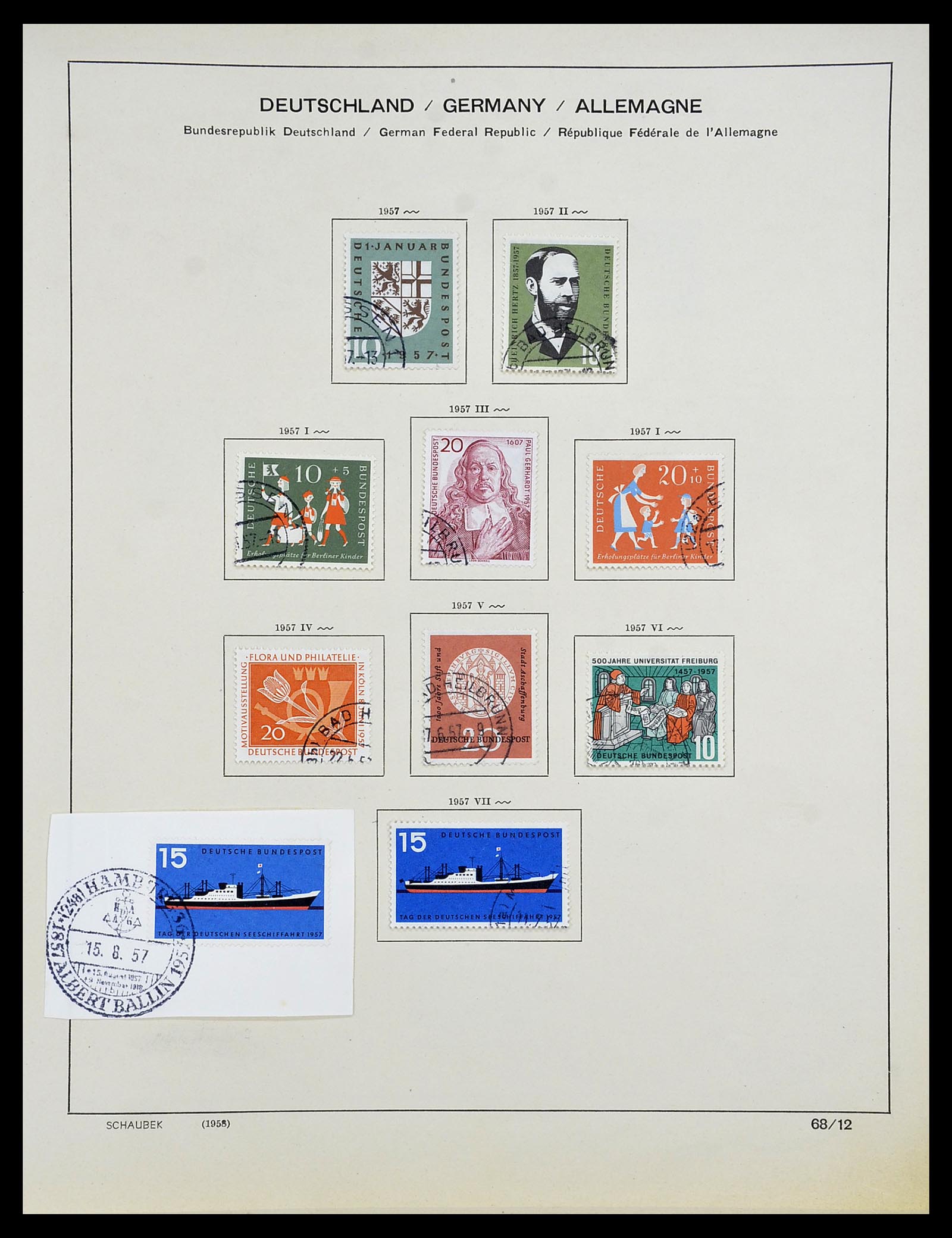 34194 013 - Postzegelverzameling 34194 Bundespost 1949-1982.