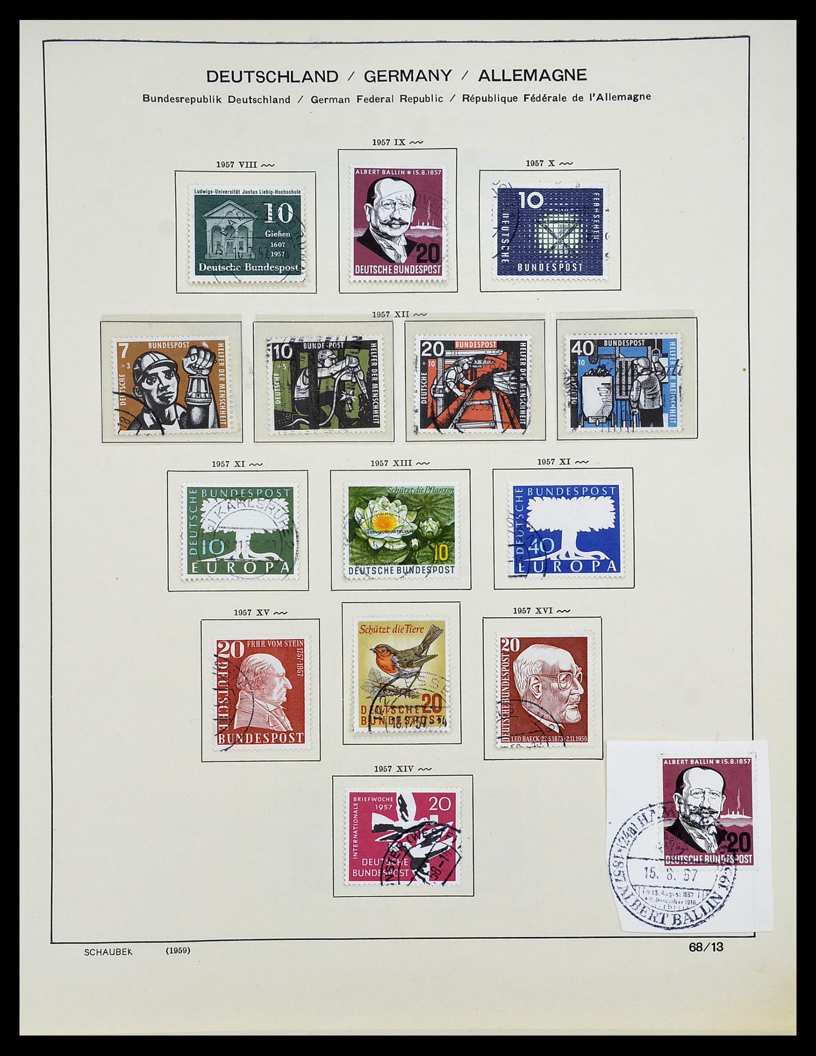 34194 014 - Postzegelverzameling 34194 Bundespost 1949-1982.