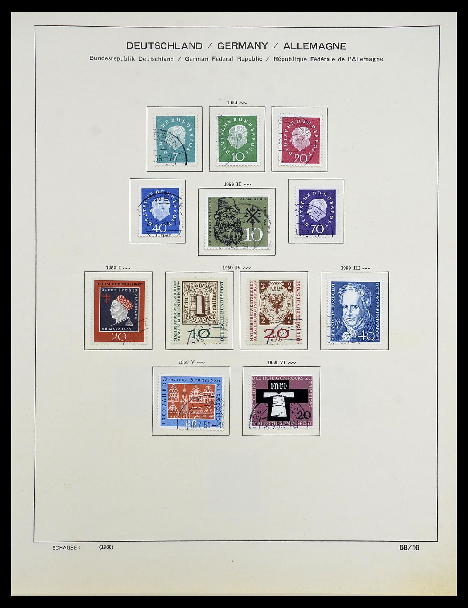 34194 017 - Stamp collection 34194 Bundespost 1949-1982.