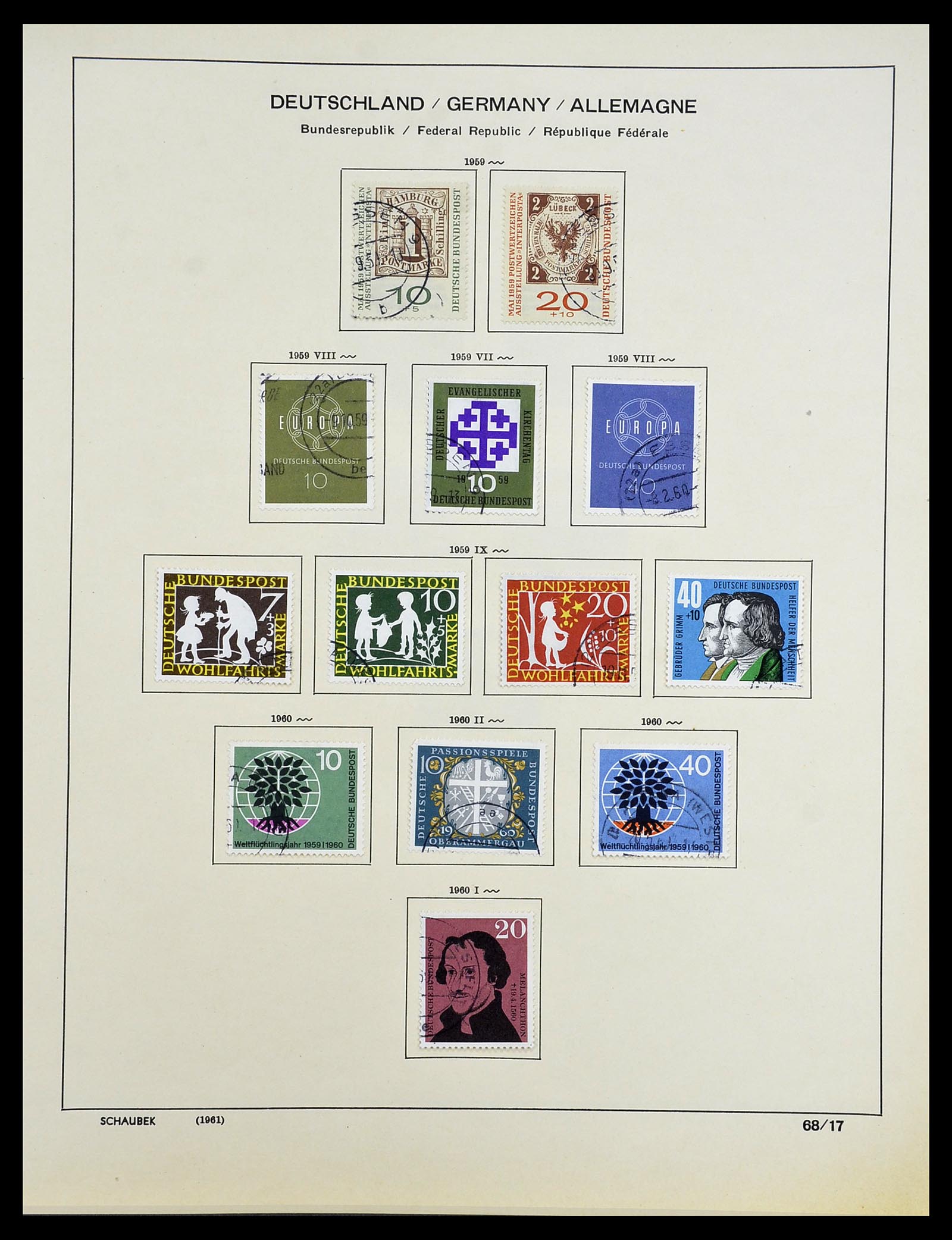 34194 018 - Postzegelverzameling 34194 Bundespost 1949-1982.