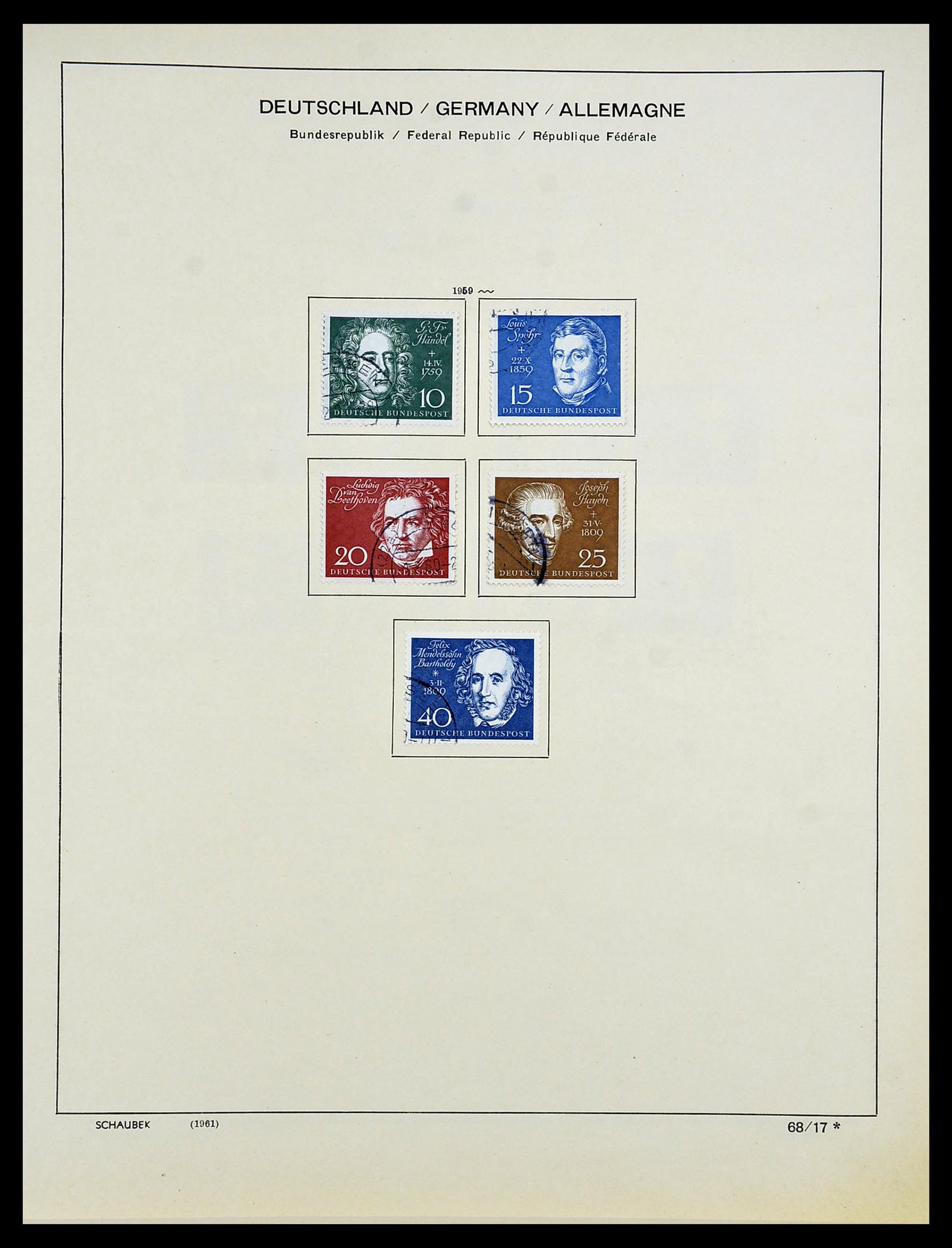 34194 019 - Postzegelverzameling 34194 Bundespost 1949-1982.
